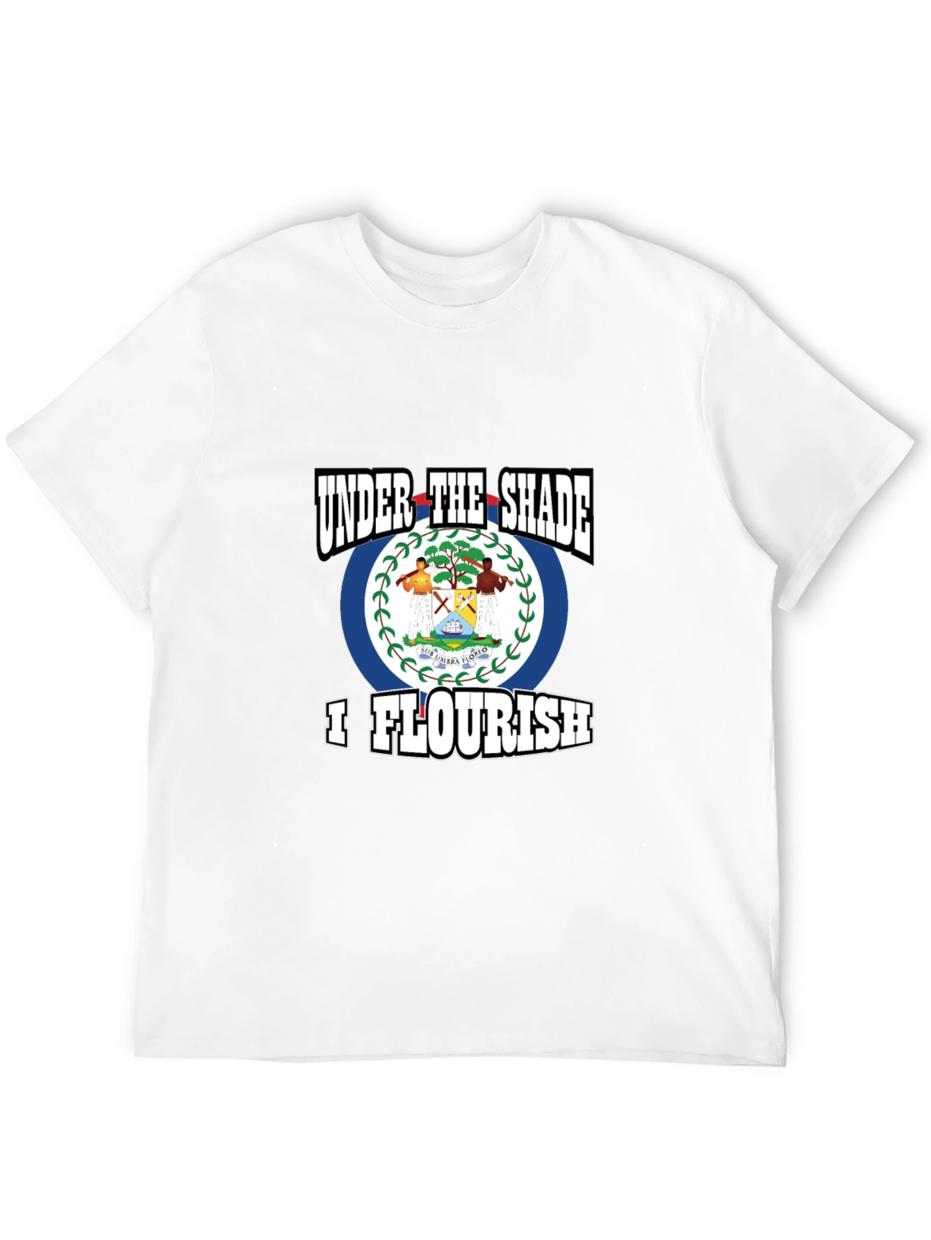 Belize Flag T-Shirt - Under The Shade I Flourish