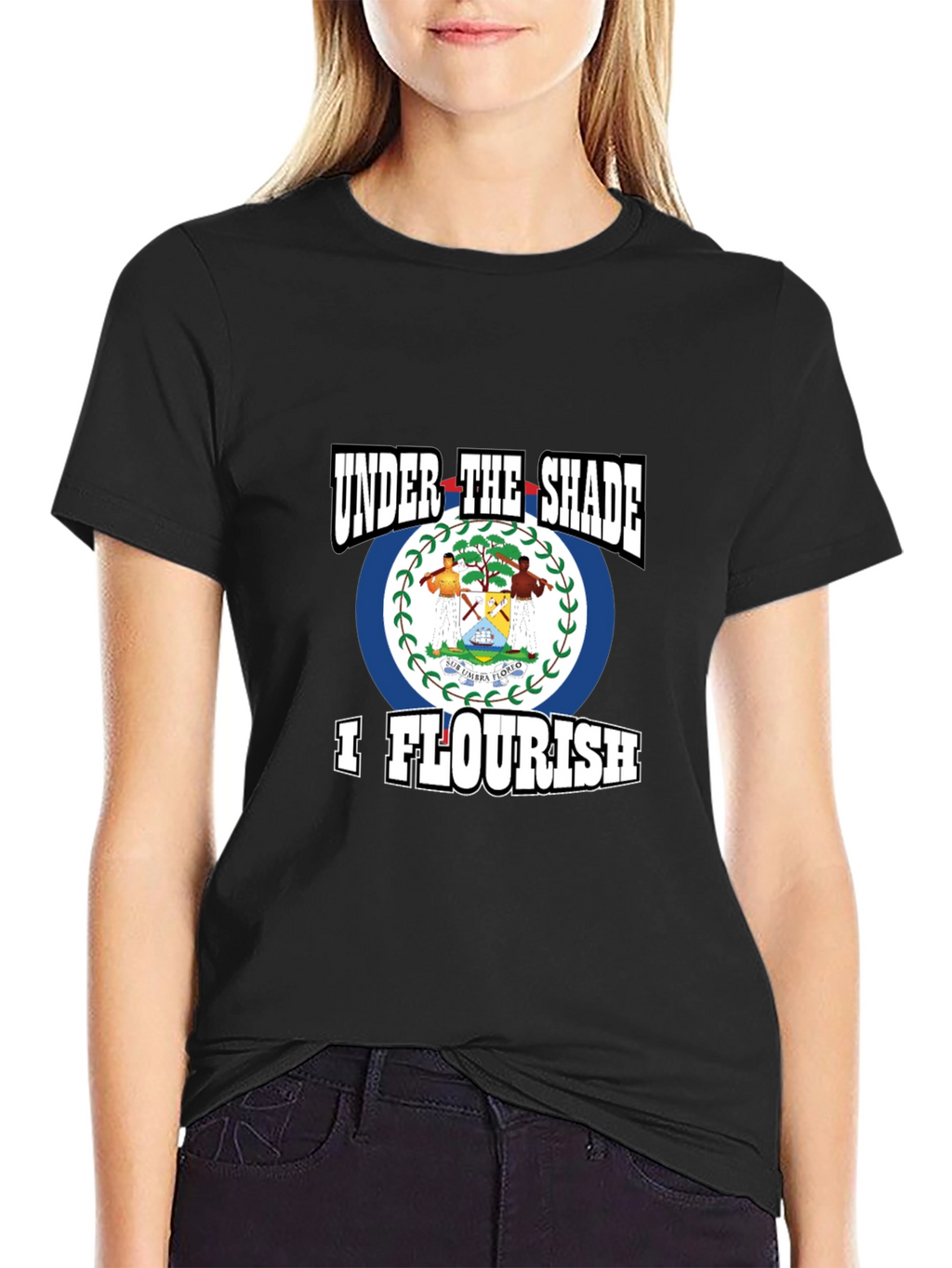 Belize Flag T-Shirt - Under The Shade I Flourish