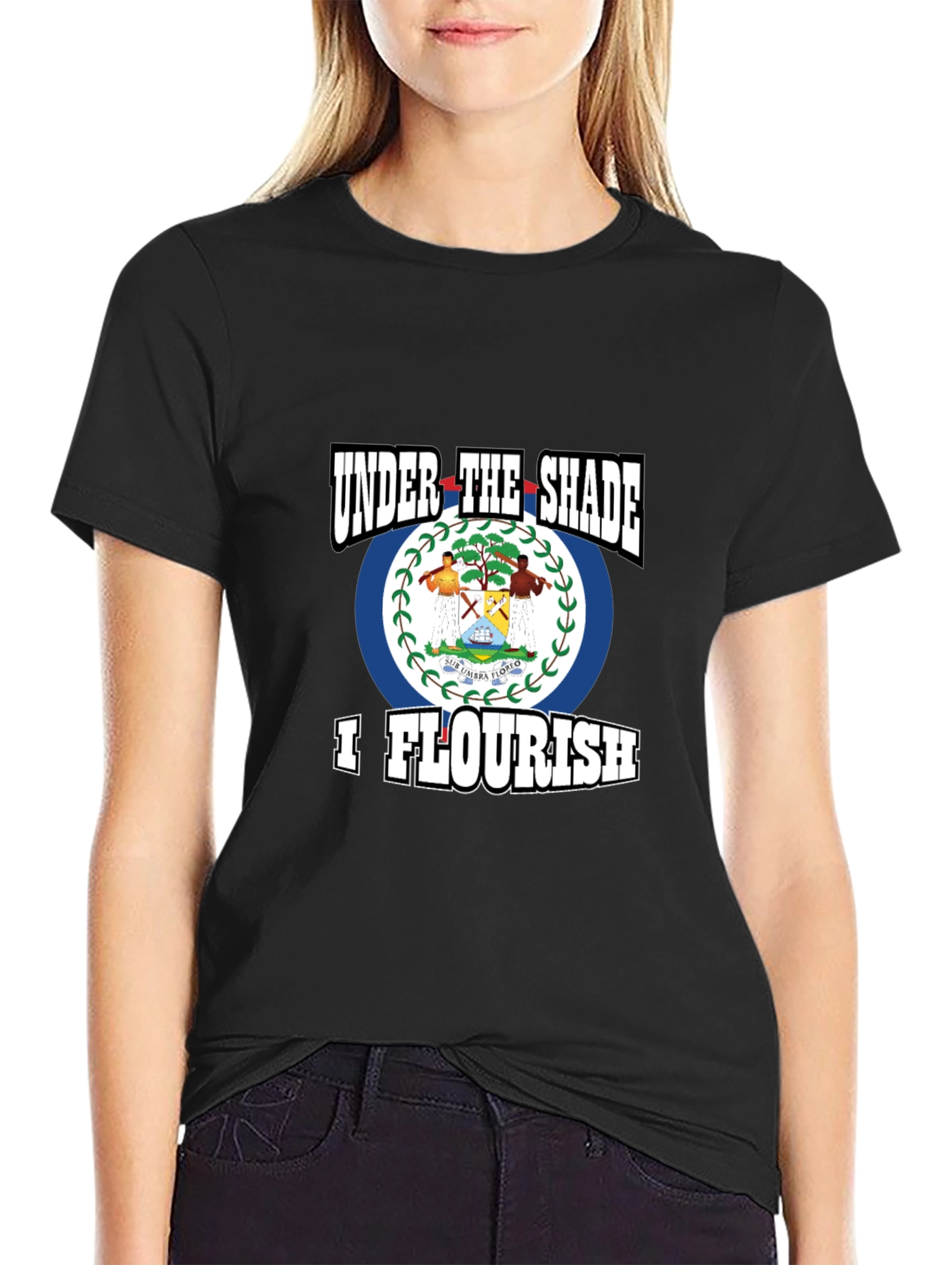 Belize Flag T-Shirt - Under The Shade I Flourish