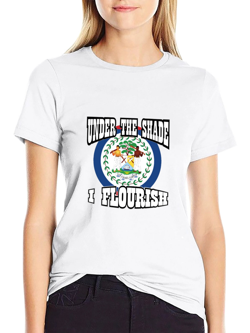 Belize Flag T-Shirt - Under The Shade I Flourish