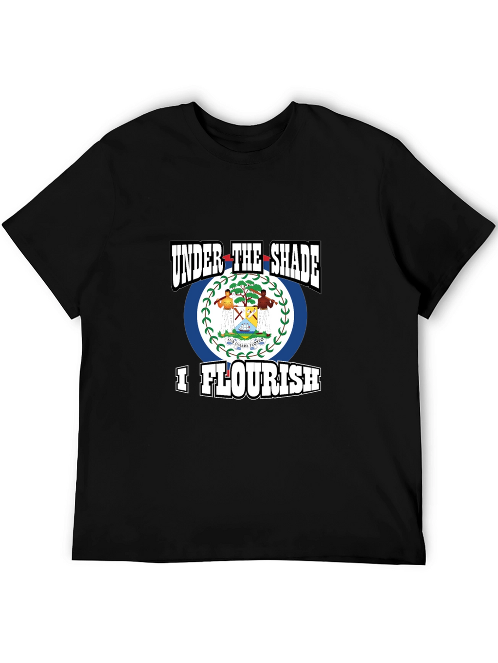 Belize Flag T-Shirt - Under The Shade I Flourish
