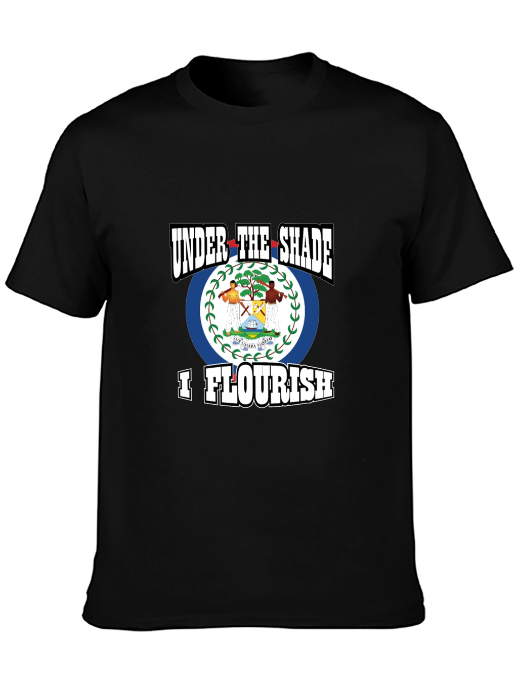 Belize Flag T-Shirt - Under The Shade I Flourish