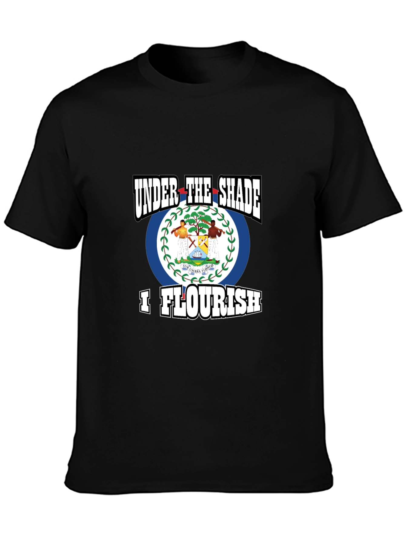 Belize Flag T-Shirt - Under The Shade I Flourish