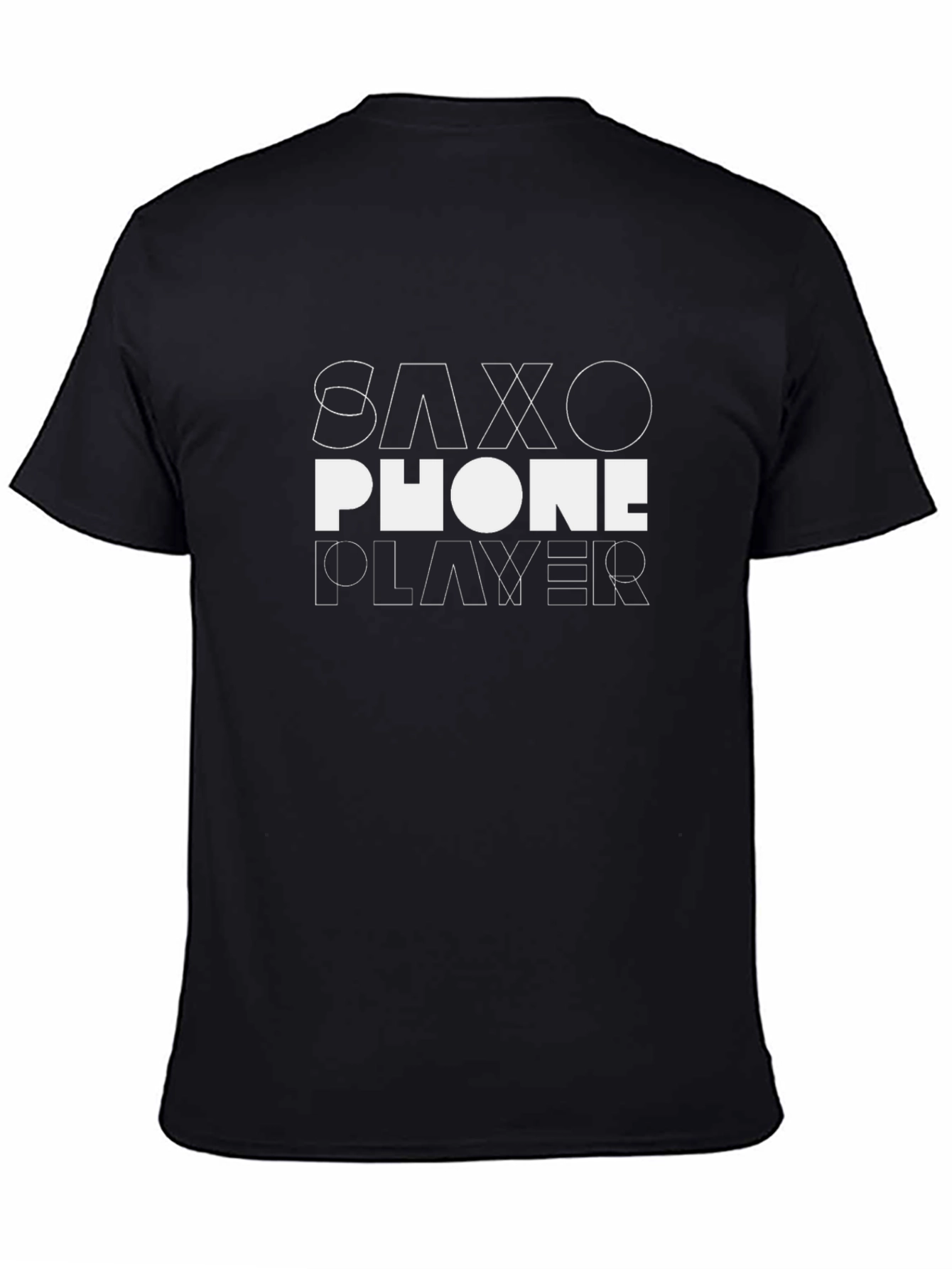 Saxophone Player Graphic Tee - Black