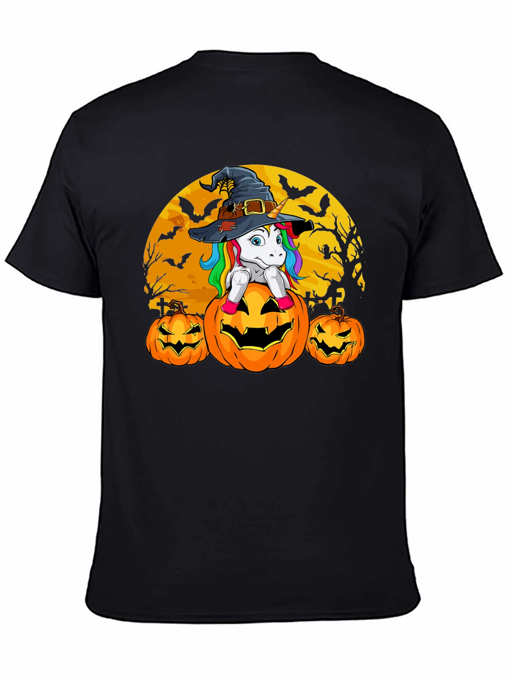 Halloween Unicorn Pumpkin T-Shirt