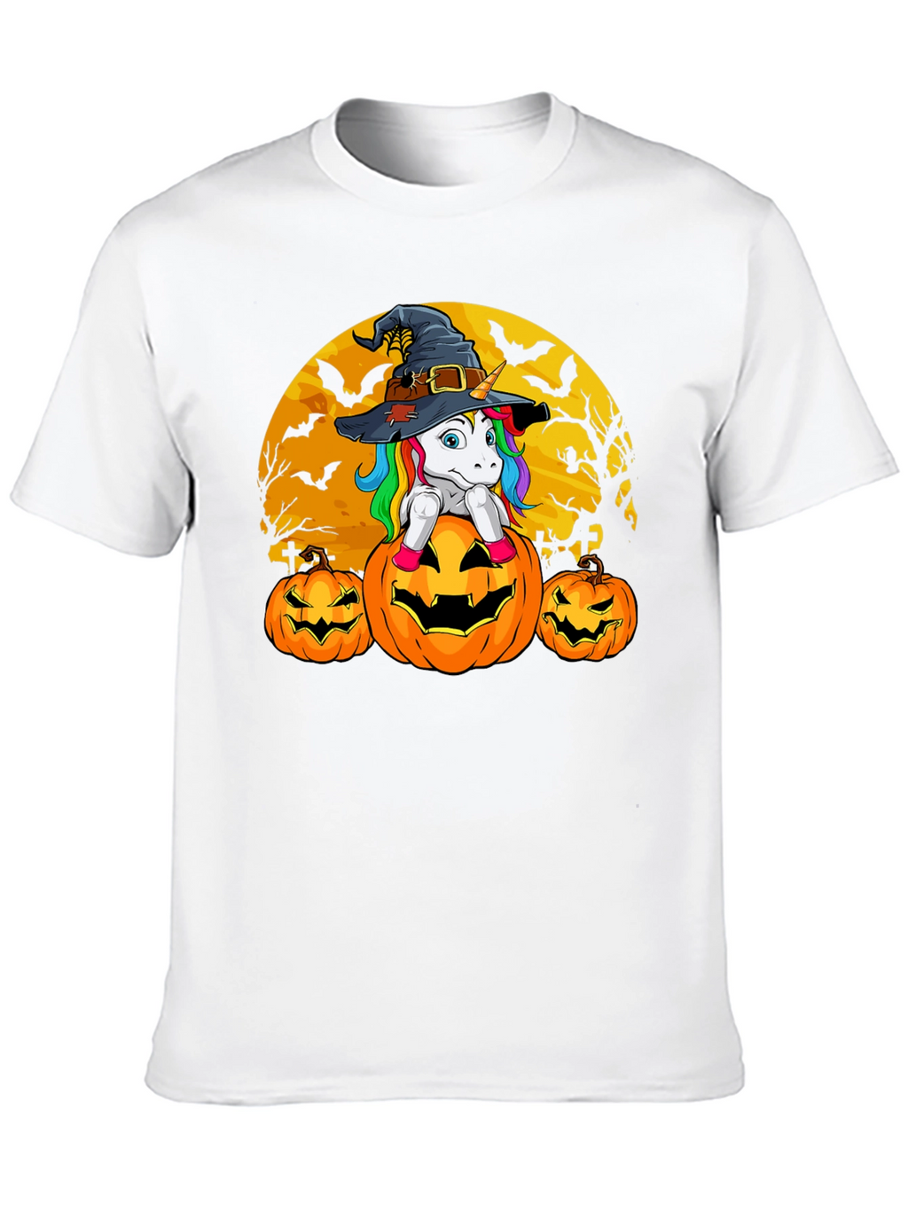 Halloween Unicorn Pumpkin T-Shirt