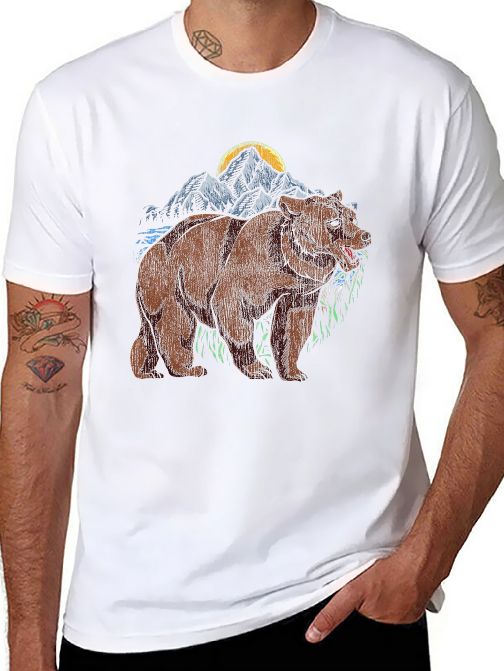 Bear Mountain Graphic Tee - Black