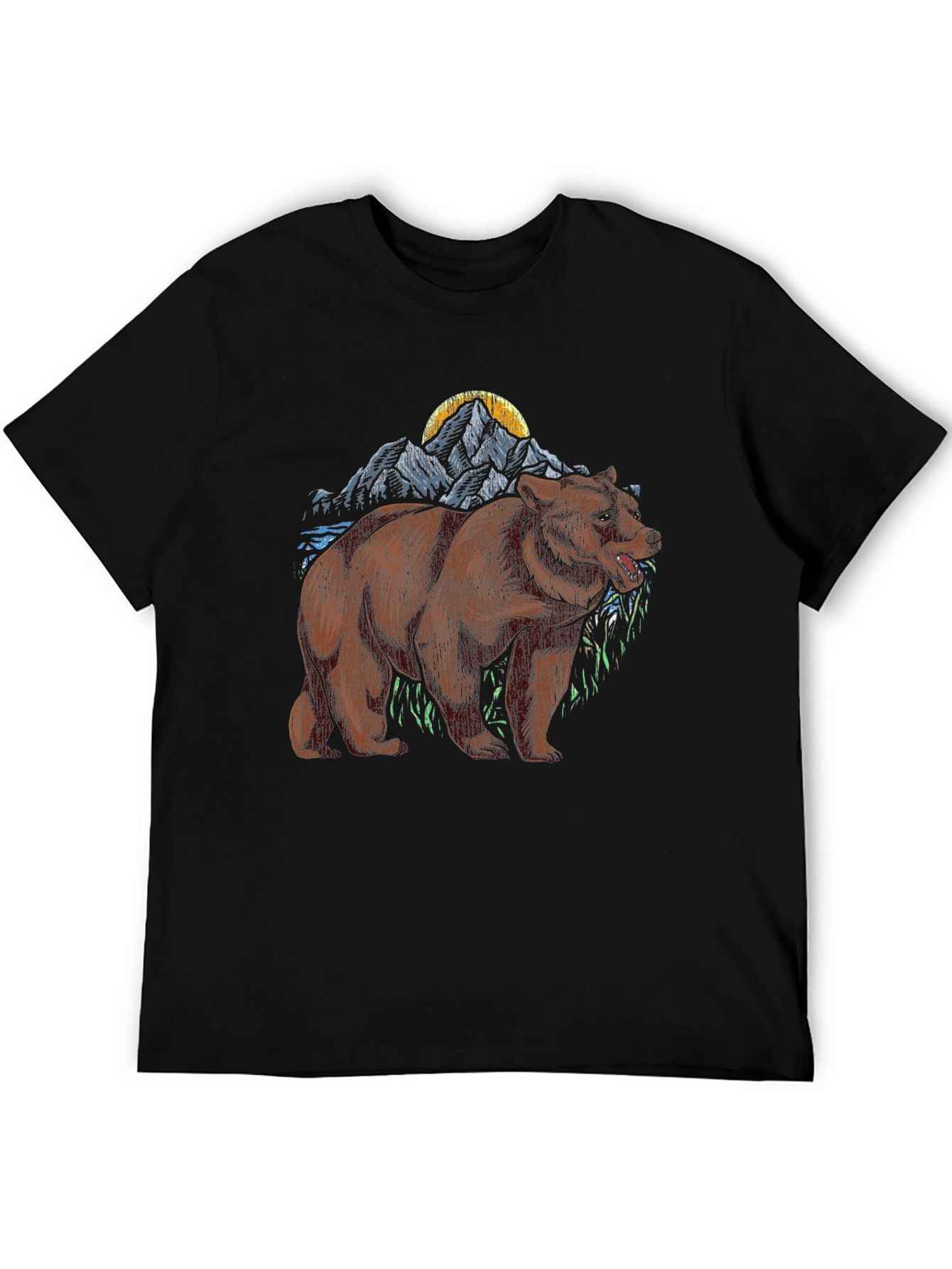 Bear Mountain Graphic Tee - Black