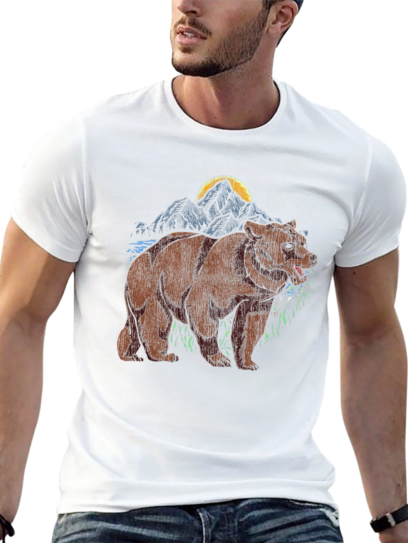 Bear Mountain Graphic Tee - Black