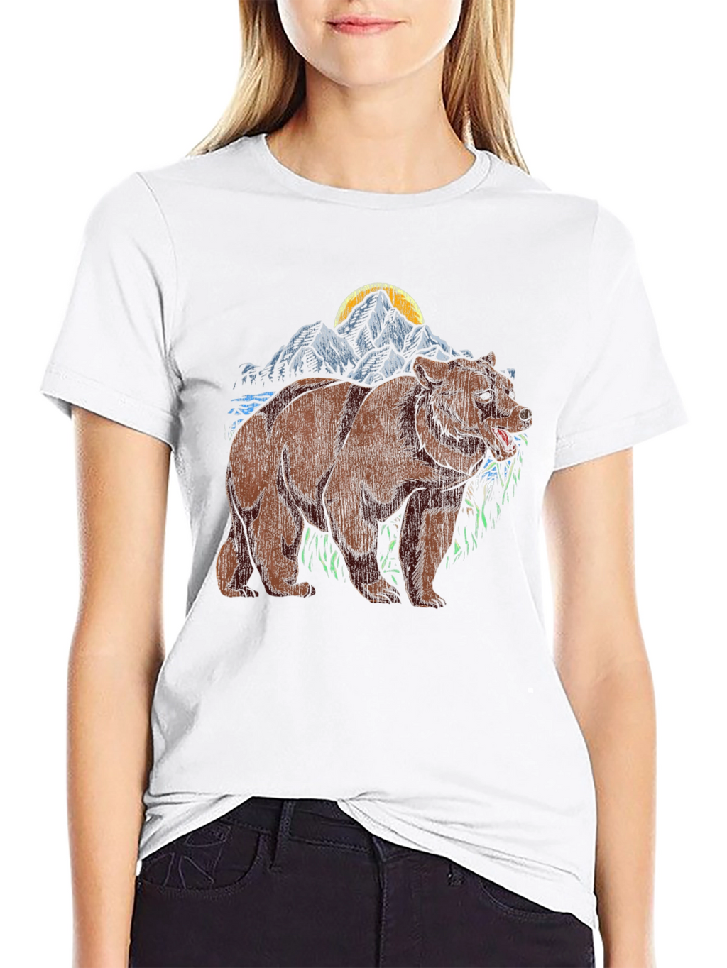 Bear Mountain Graphic Tee - Black