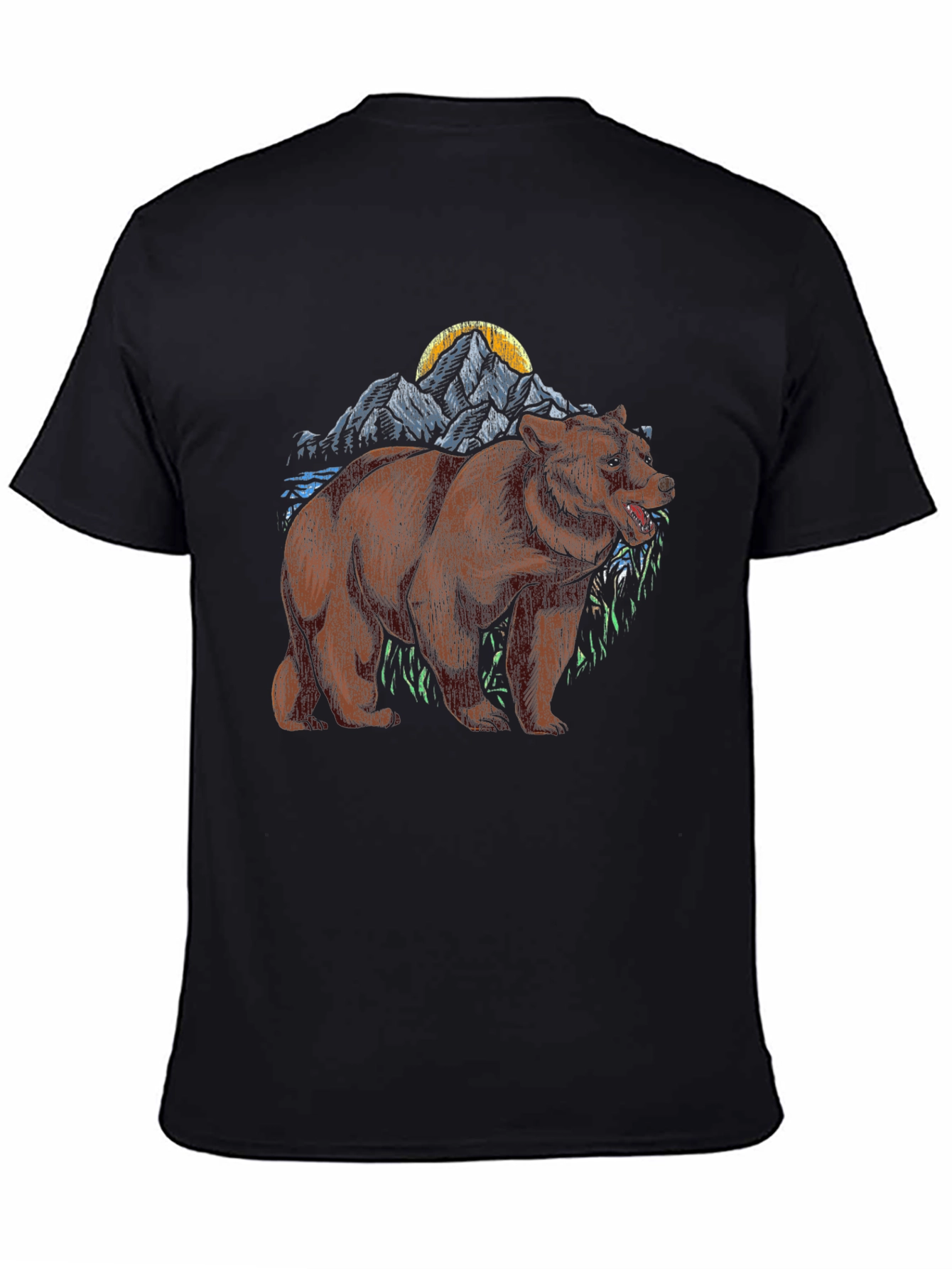 Bear Mountain Graphic Tee - Black