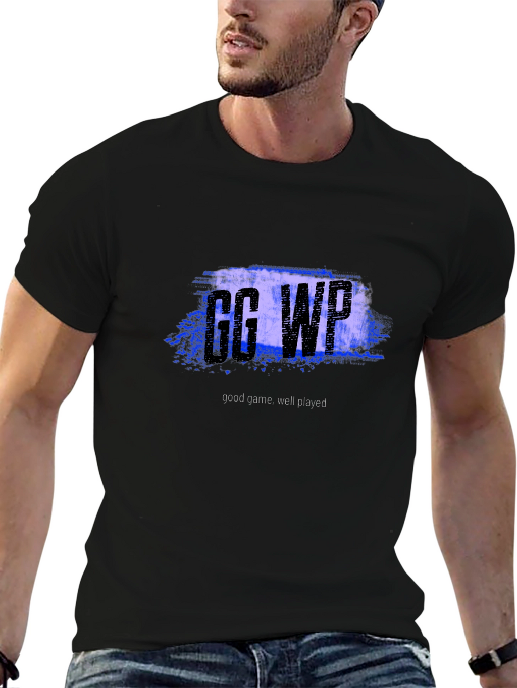 GG WP Black T-Shirt - Good Game Well Played