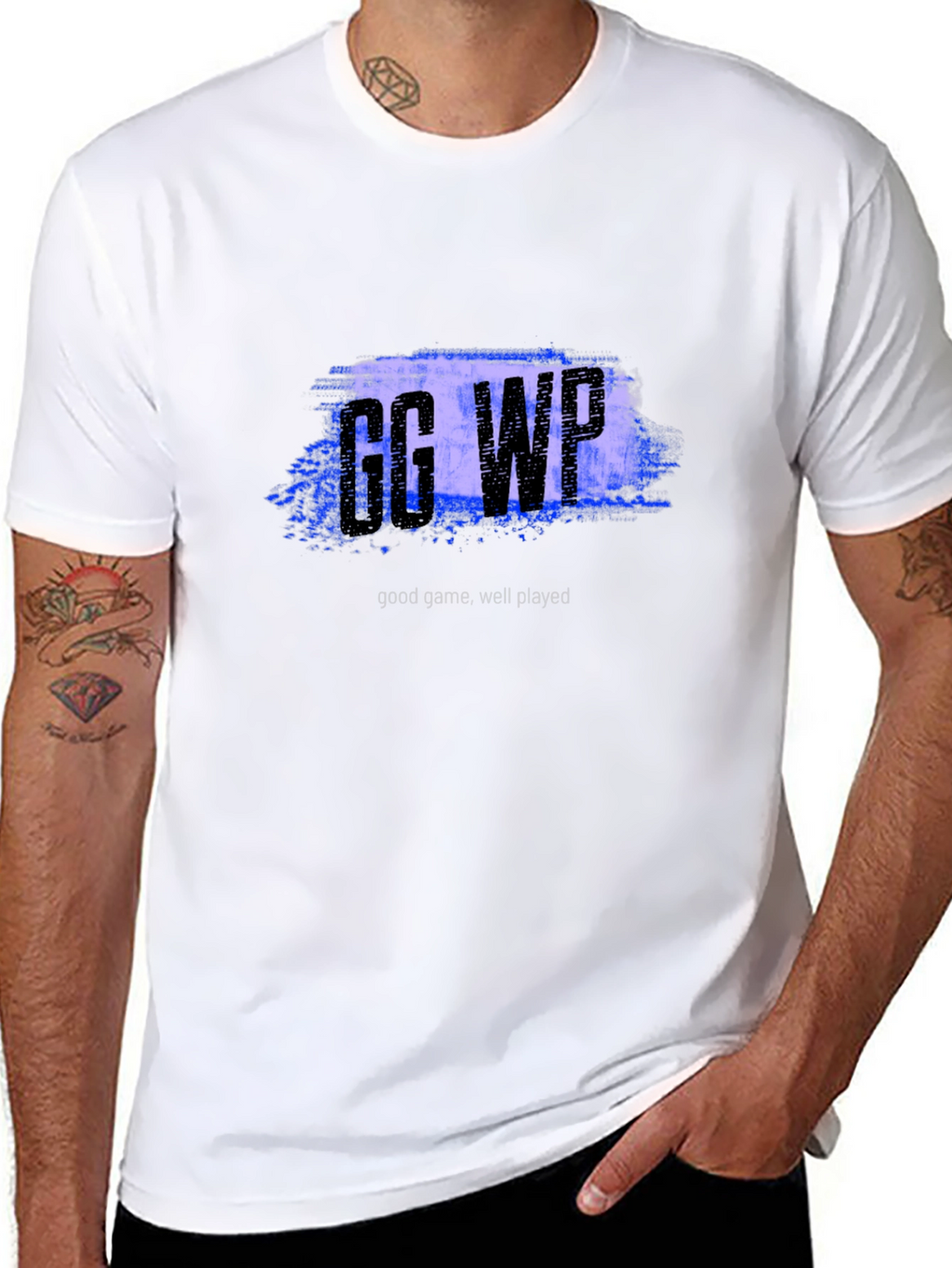 GG WP Black T-Shirt - Good Game Well Played