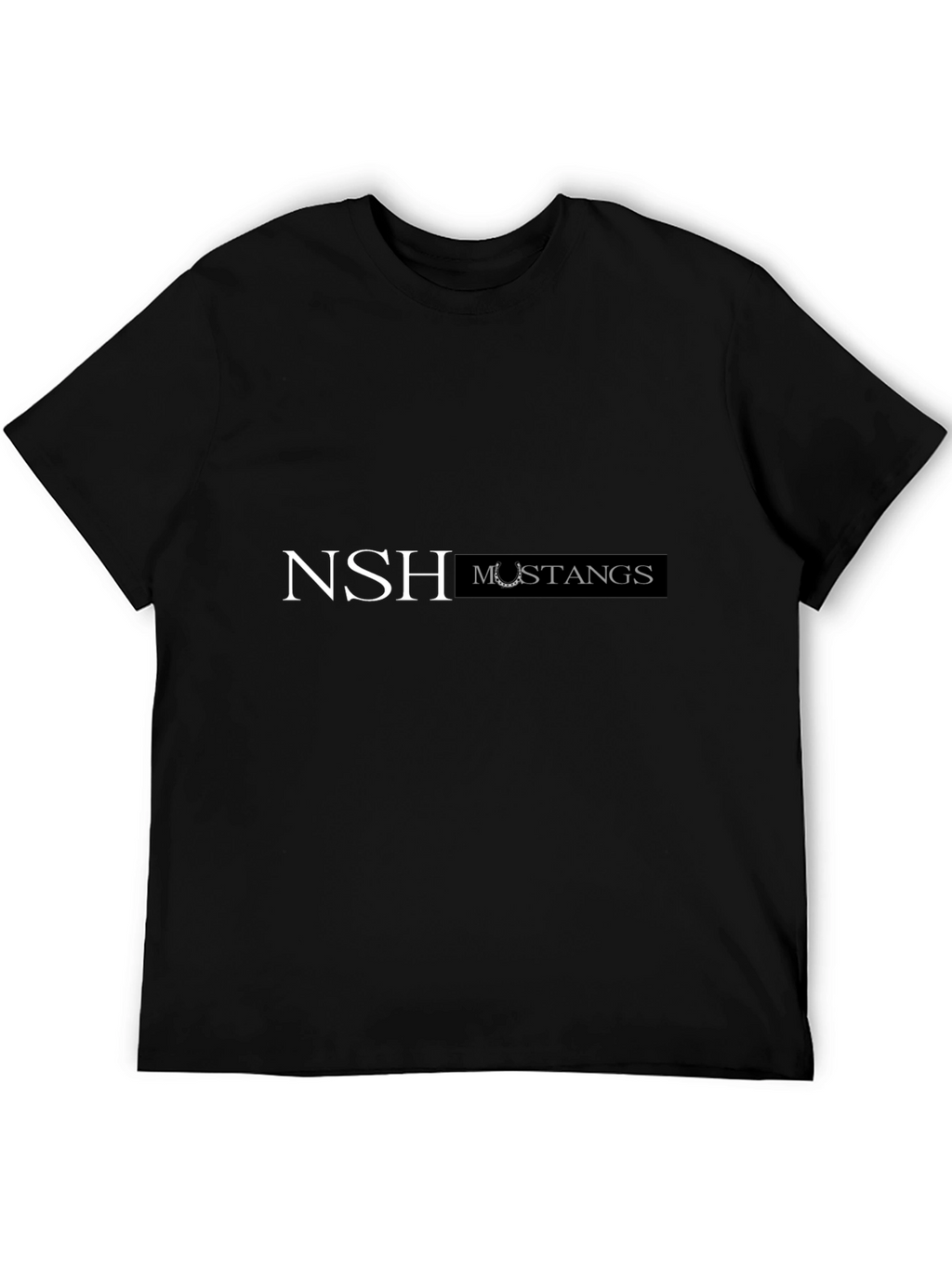 NSH Mustangs Black Graphic Tee - Unisex