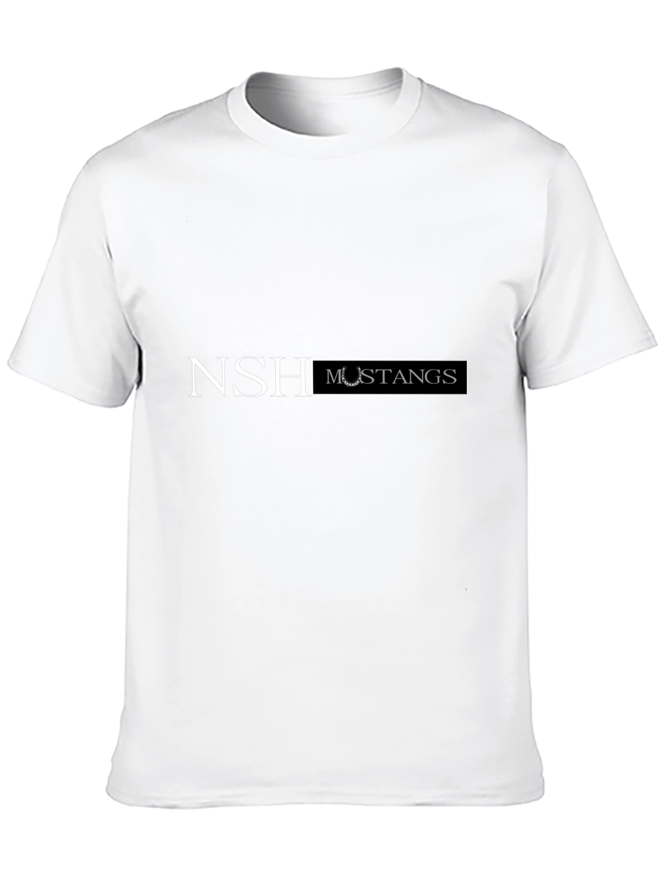 NSH Mustangs Black Graphic Tee - Unisex