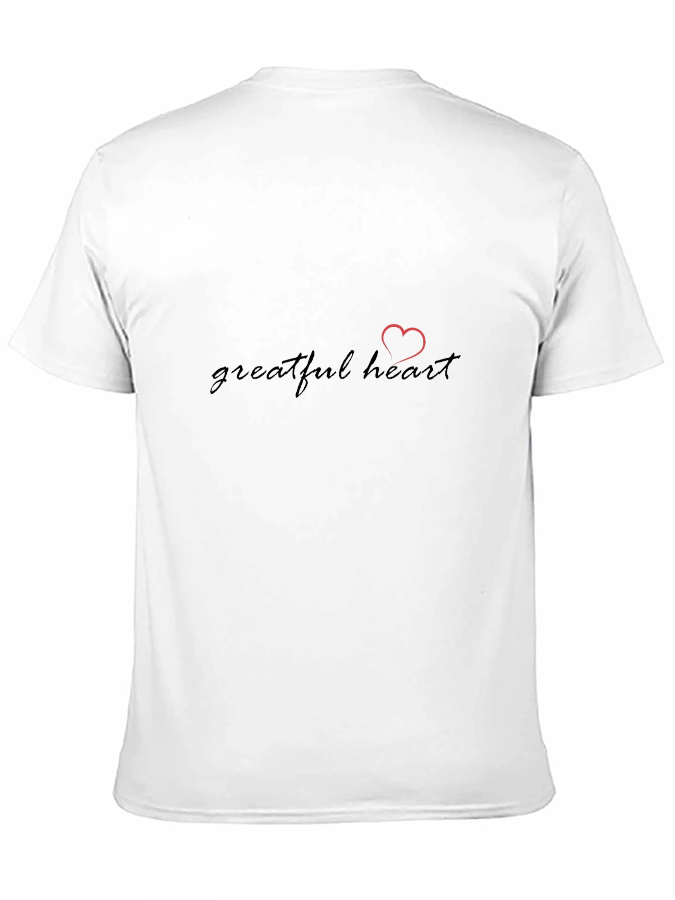 Grateful Heart Graphic Tee - Stylish Black T-Shirt