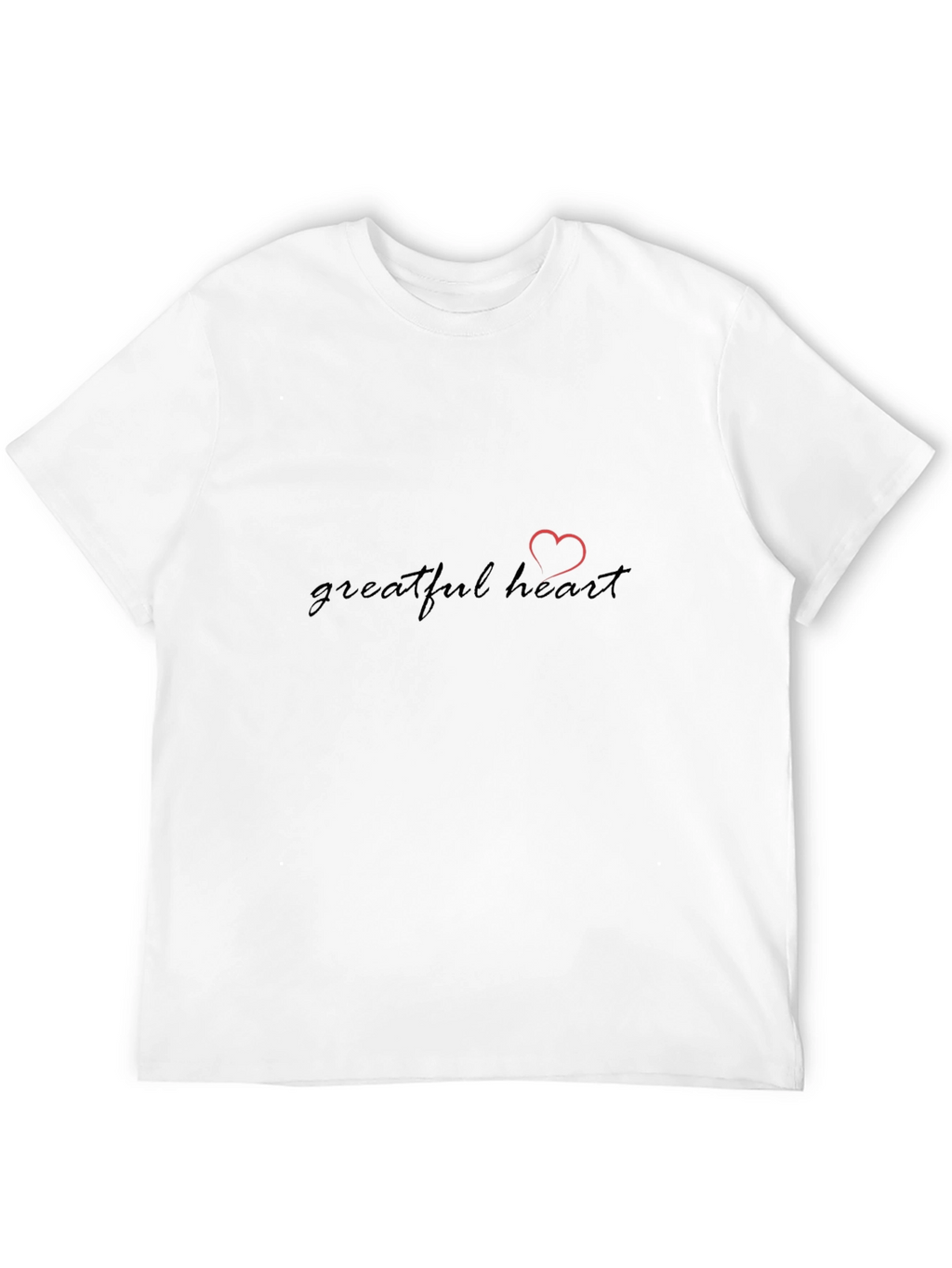 Grateful Heart Graphic Tee - Stylish Black T-Shirt