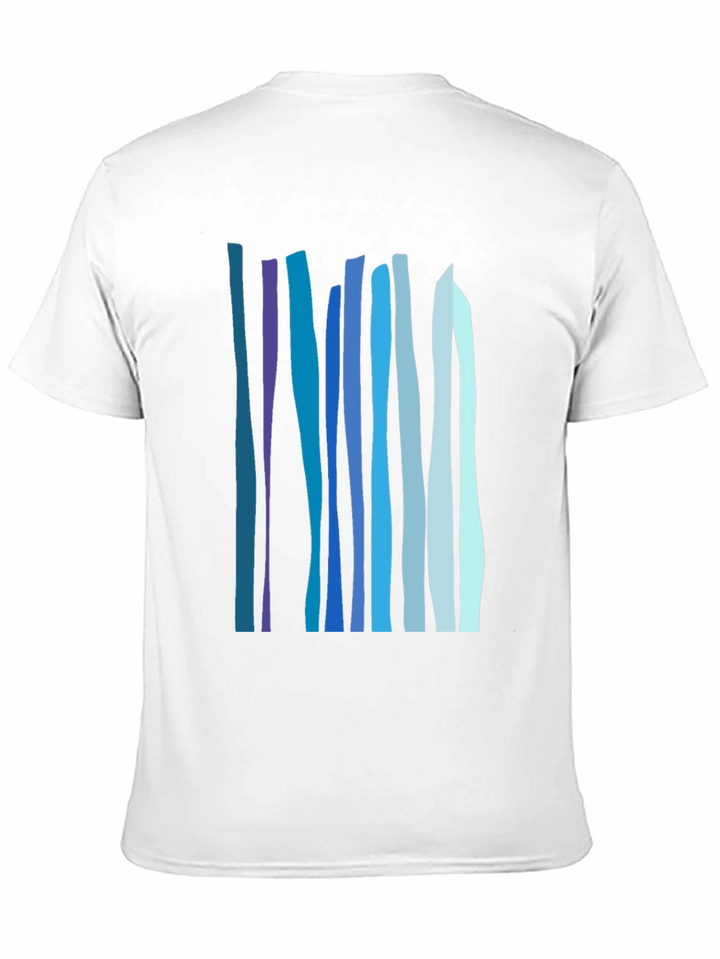 Abstract Vertical Stripes Tee - Stylish Casual Wear