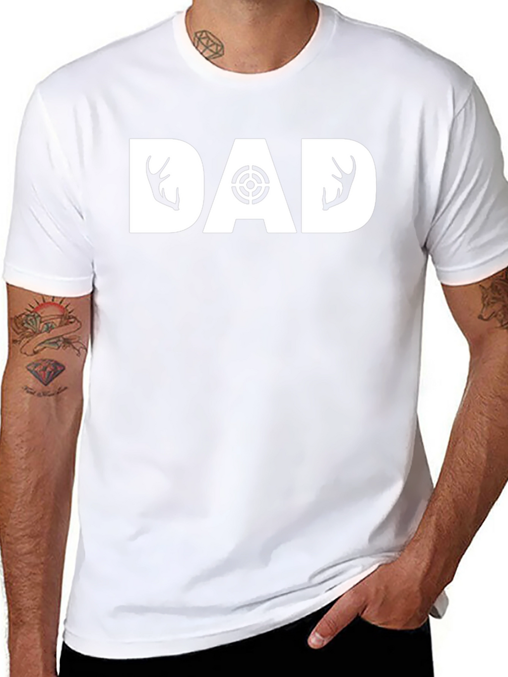 Dad Hunting T-Shirt Black