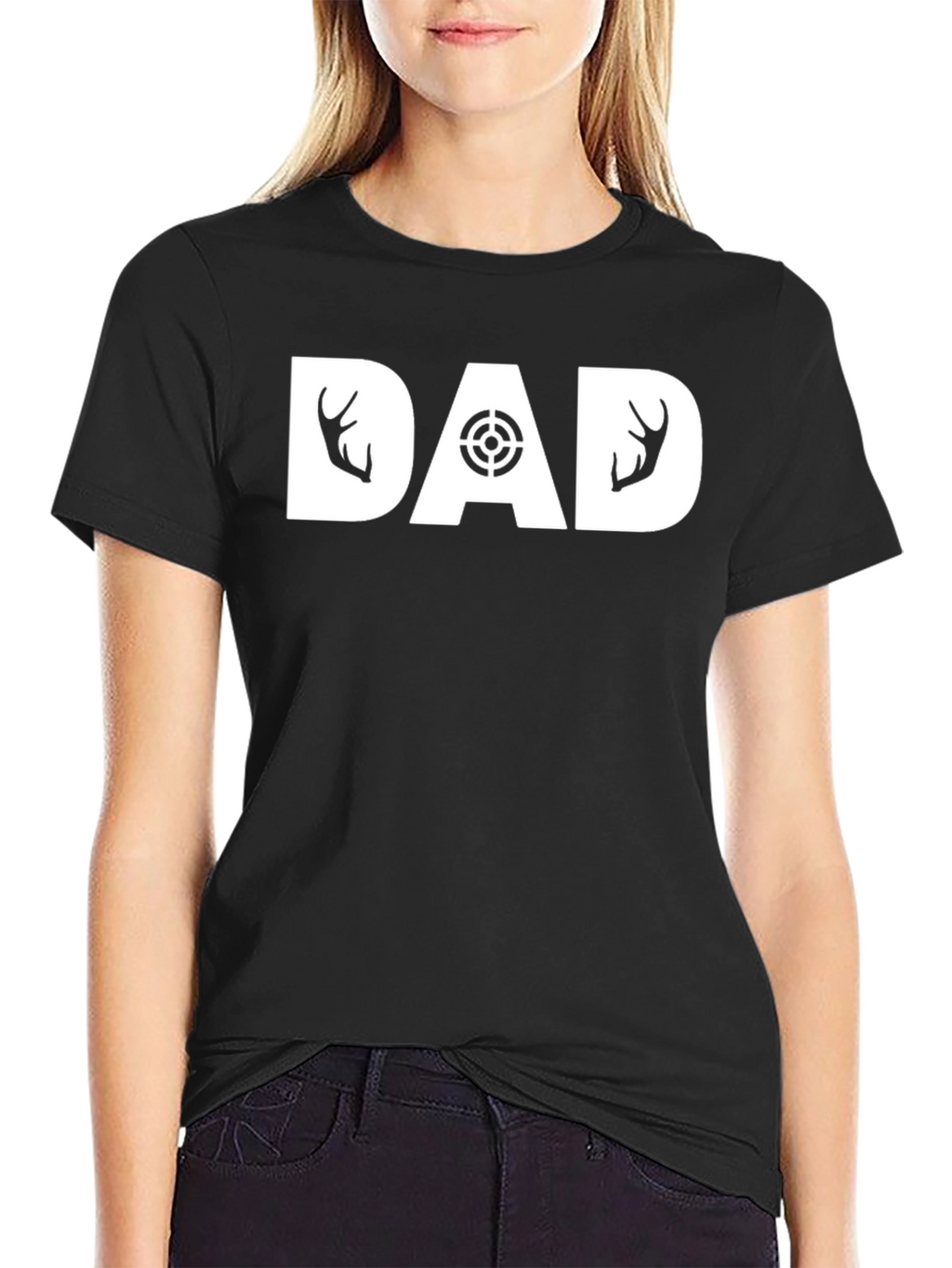 Dad Hunting T-Shirt Black