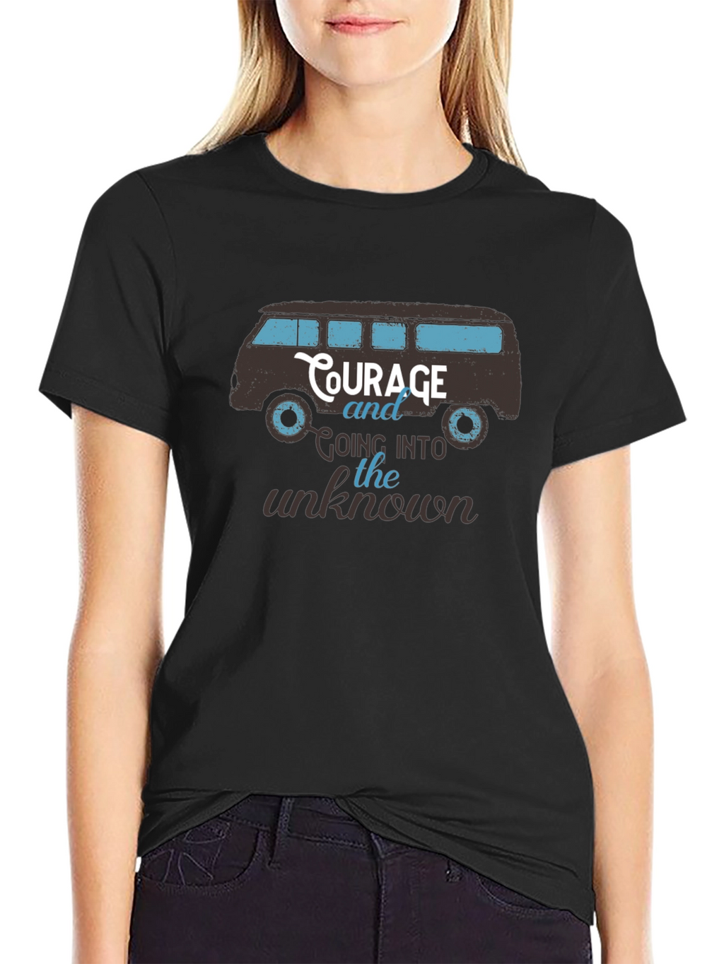 Courage Van Graphic Tee - Mens Black T-Shirt