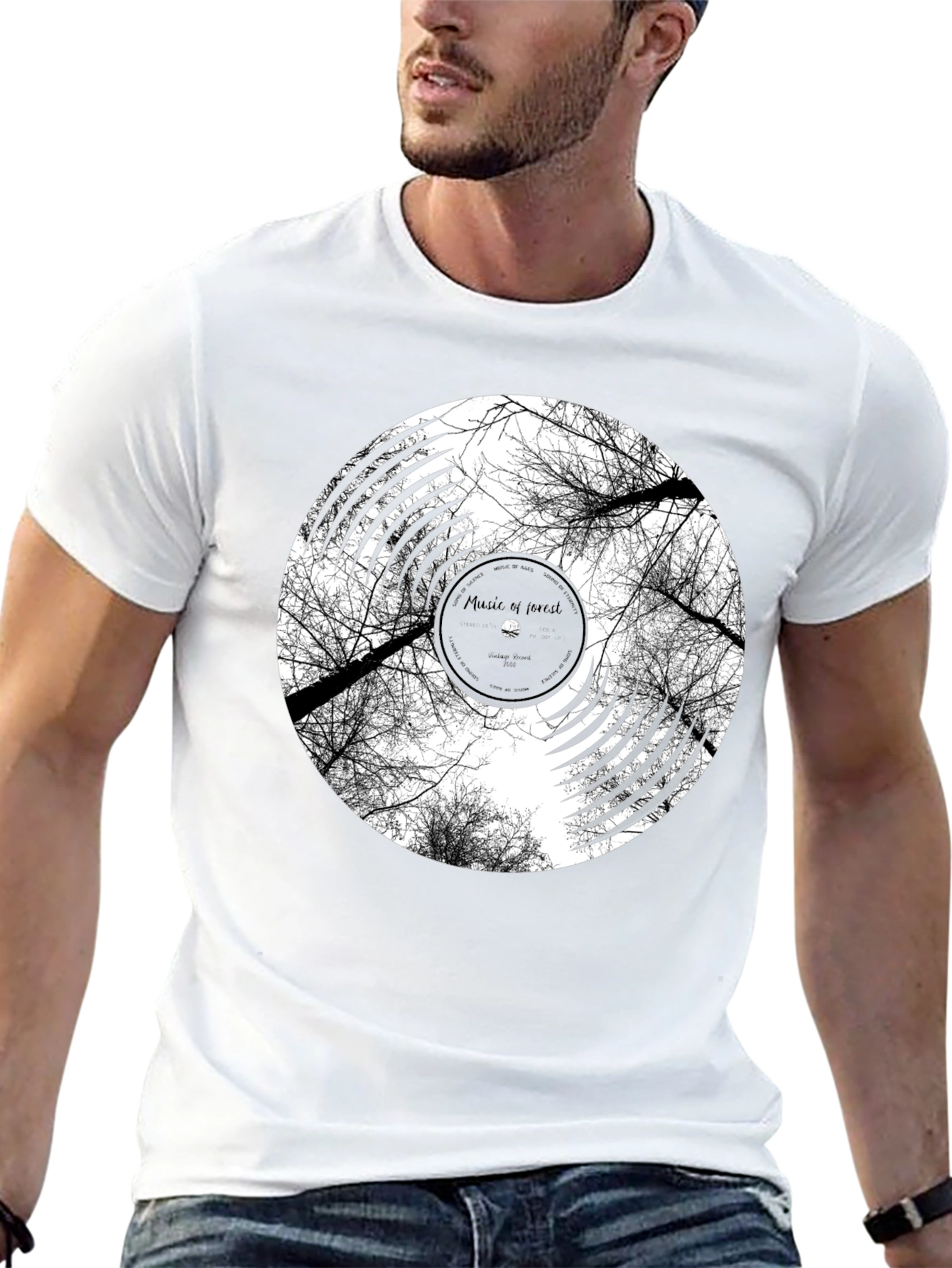 Music of Forest Black Graphic Tee