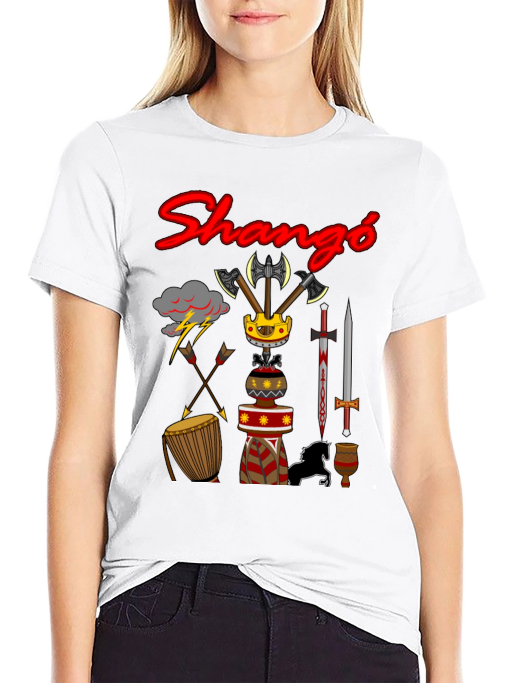Shango T-Shirt - Afrocentric Graphic Tee