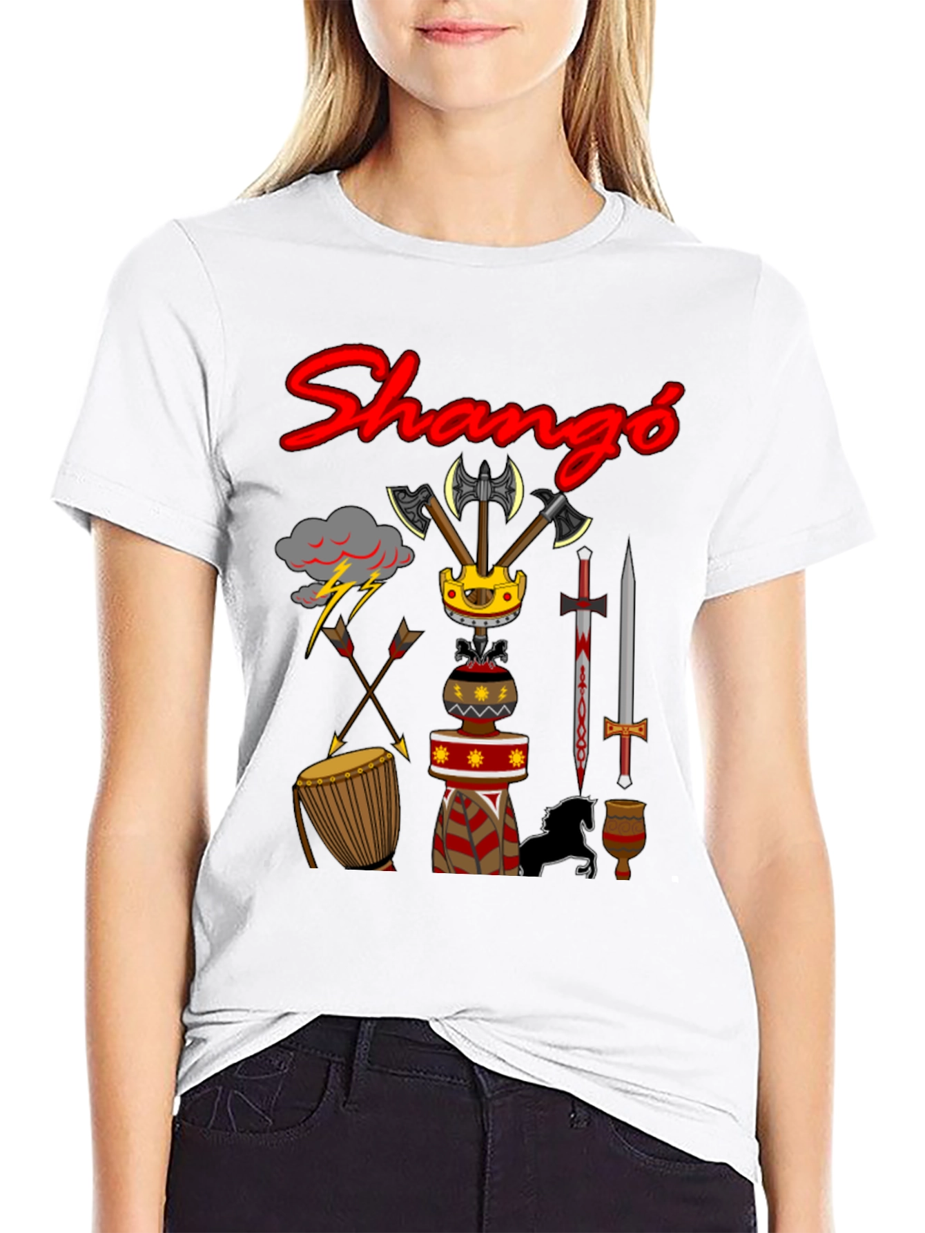 Shango T-Shirt - Afrocentric Graphic Tee