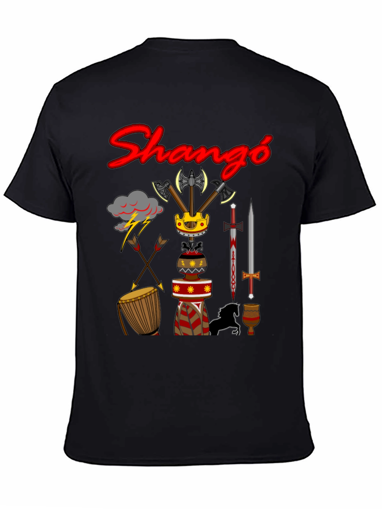 Shango T-Shirt - Afrocentric Graphic Tee