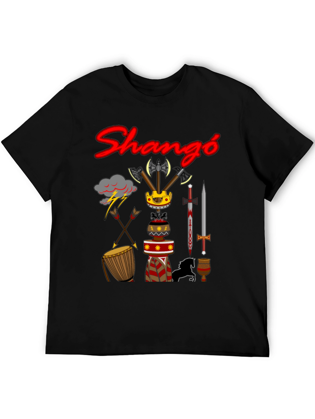 Shango T-Shirt - Afrocentric Graphic Tee