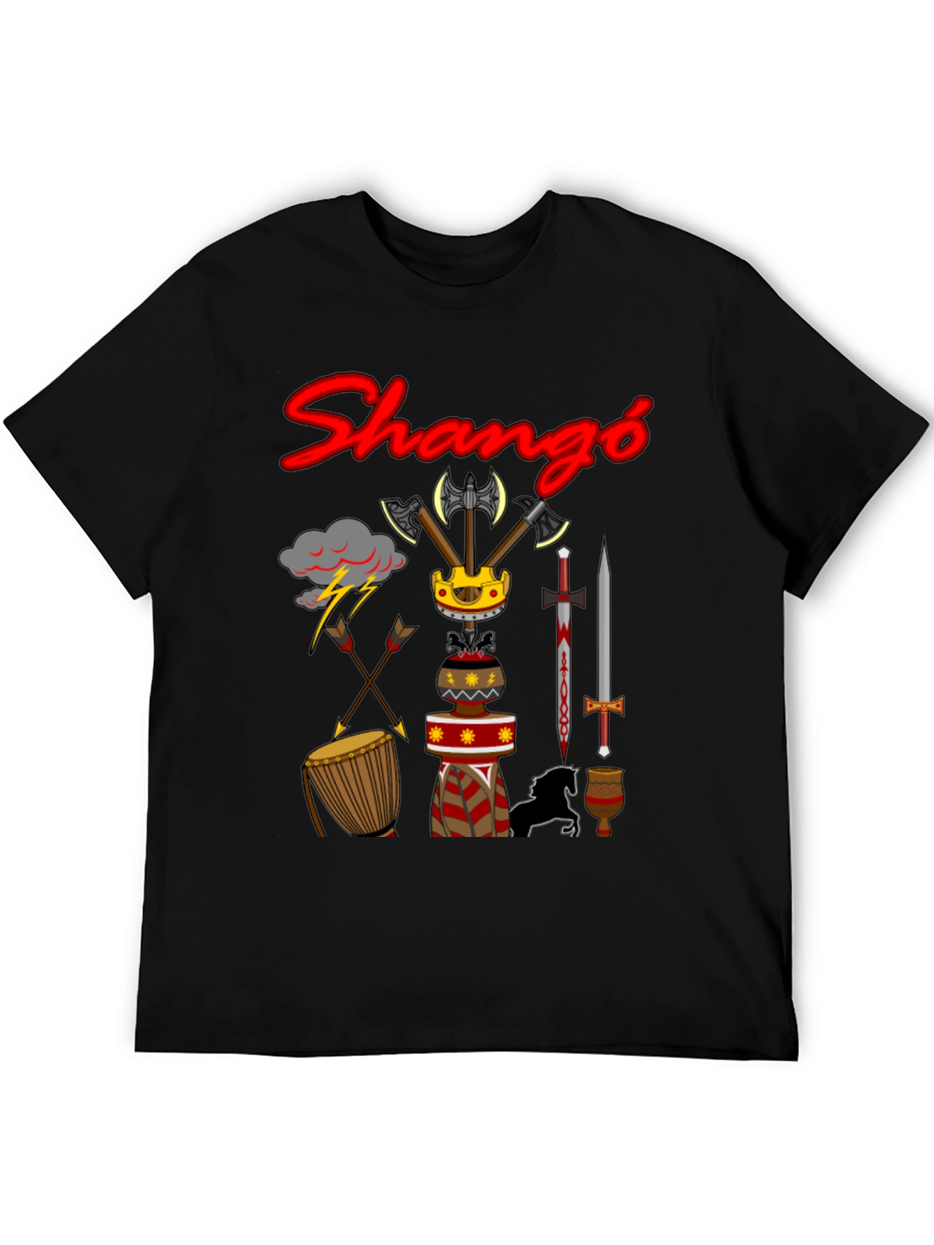 Shango T-Shirt - Afrocentric Graphic Tee