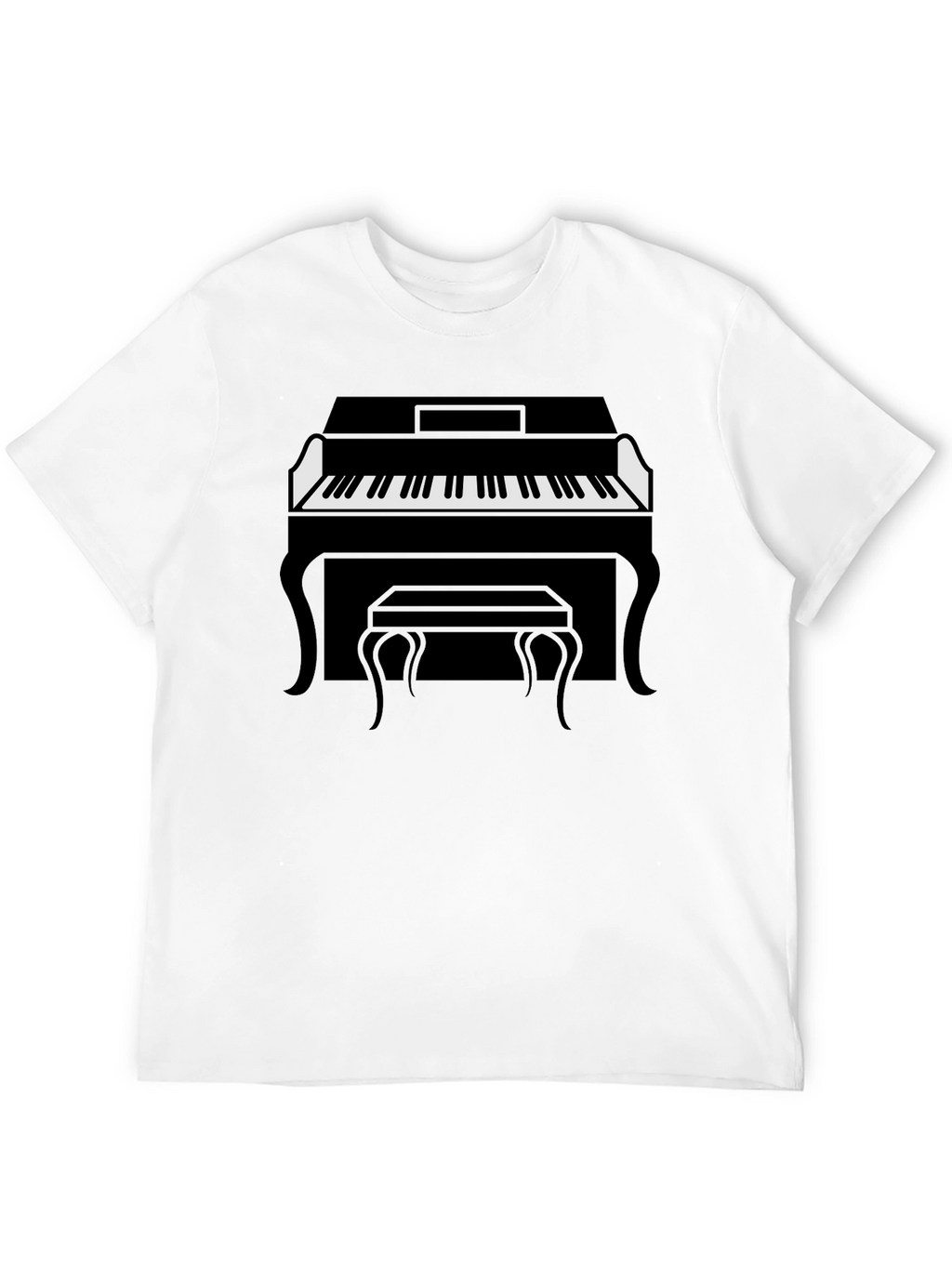 Piano Graphic Tee - Classic Style