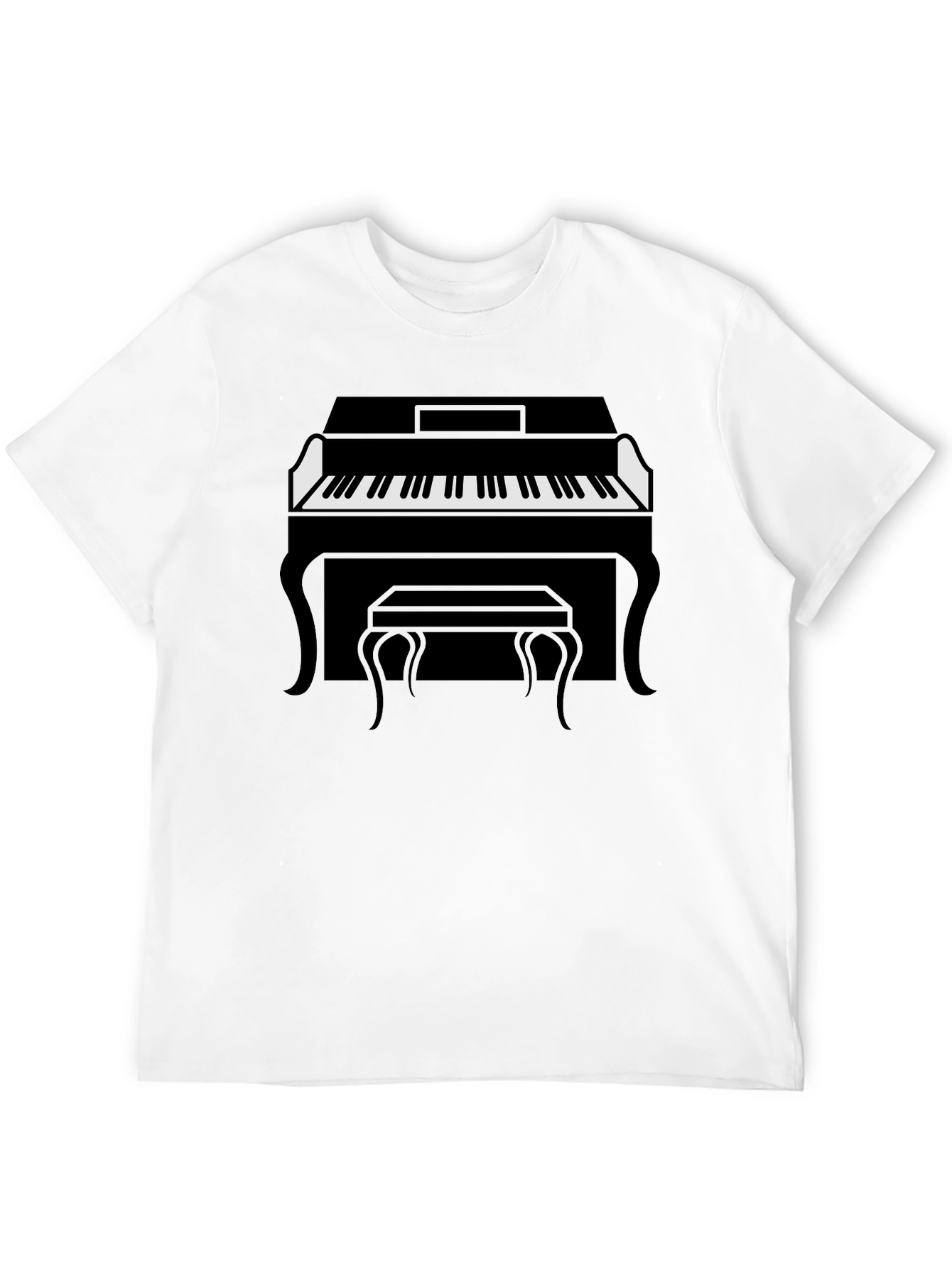 Piano Graphic Tee - Classic Style