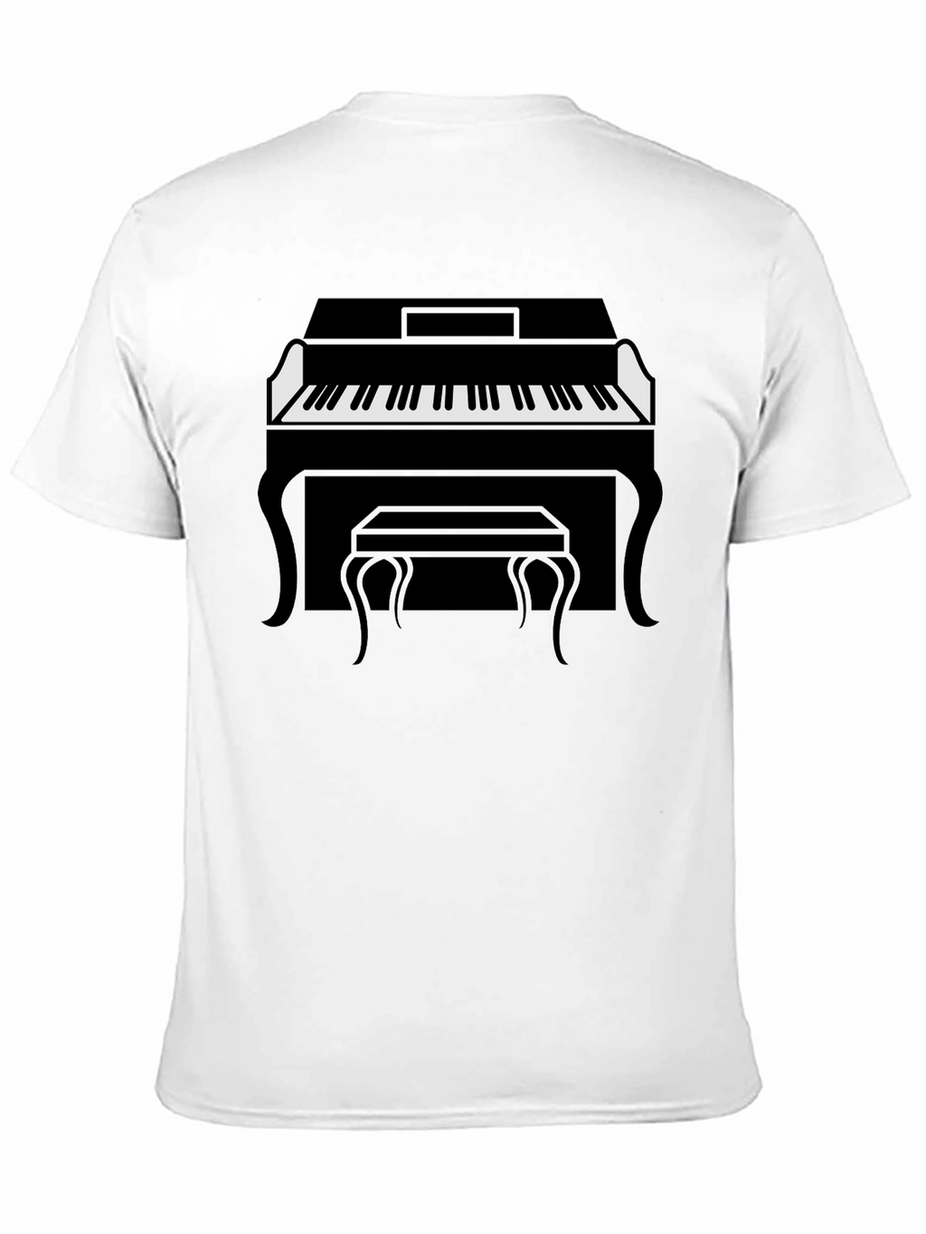 Piano Graphic Tee - Classic Style