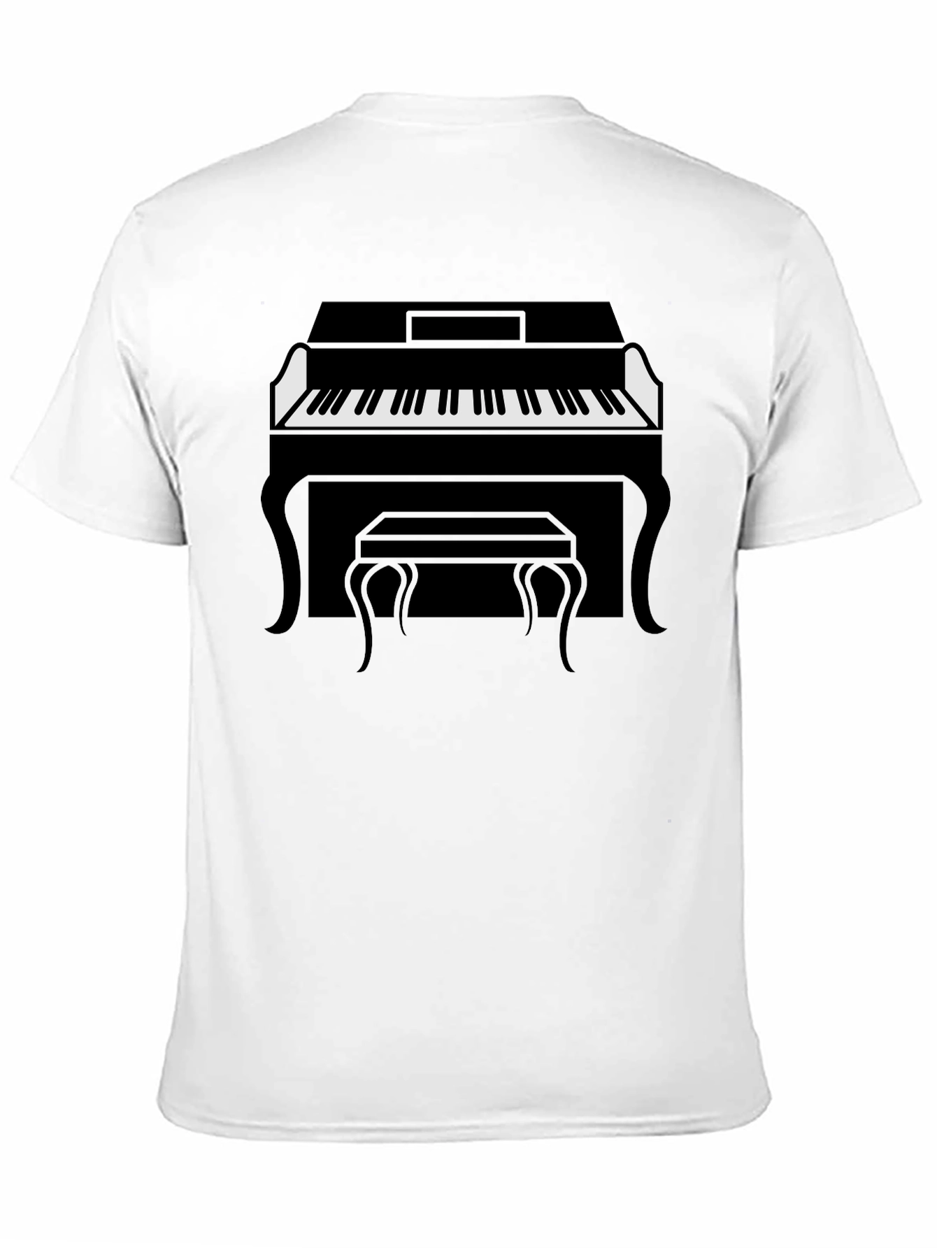 Piano Graphic Tee - Classic Style