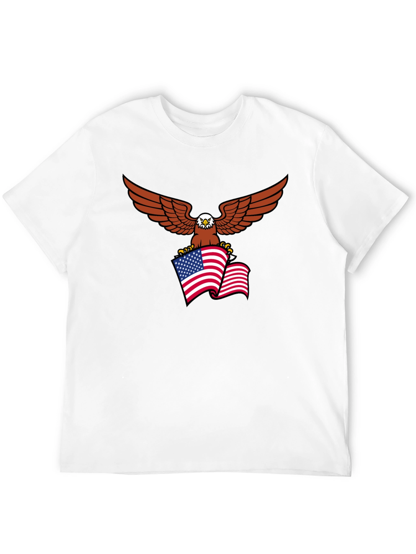 Patriotic Eagle Flag Graphic T-Shirt