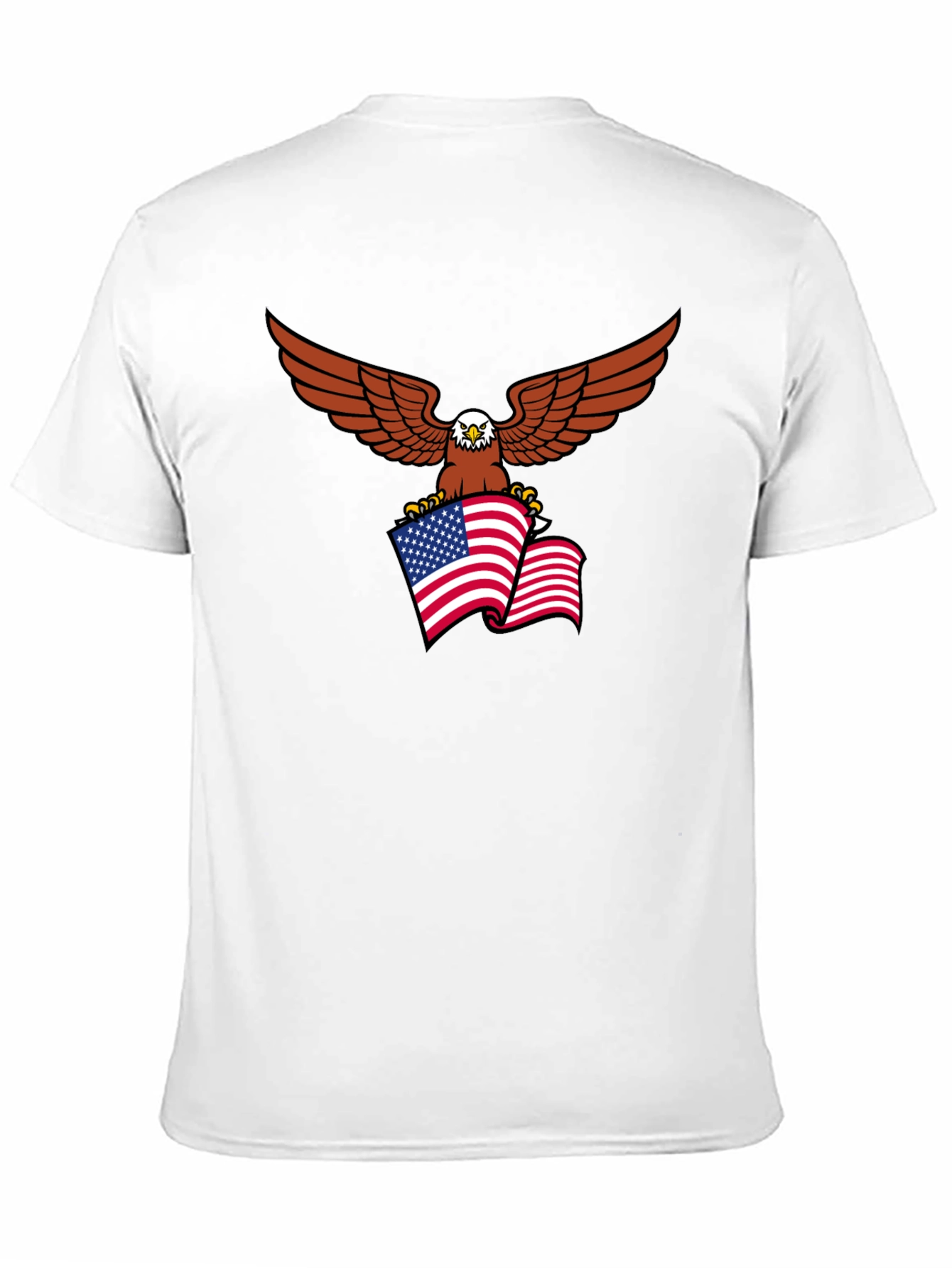 Patriotic Eagle Flag Graphic T-Shirt