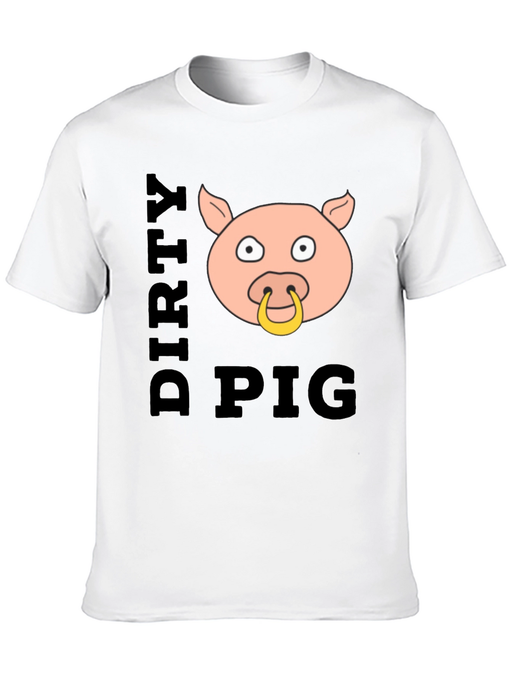 Dirty Pig Graphic T-Shirt - Black Cotton Tee