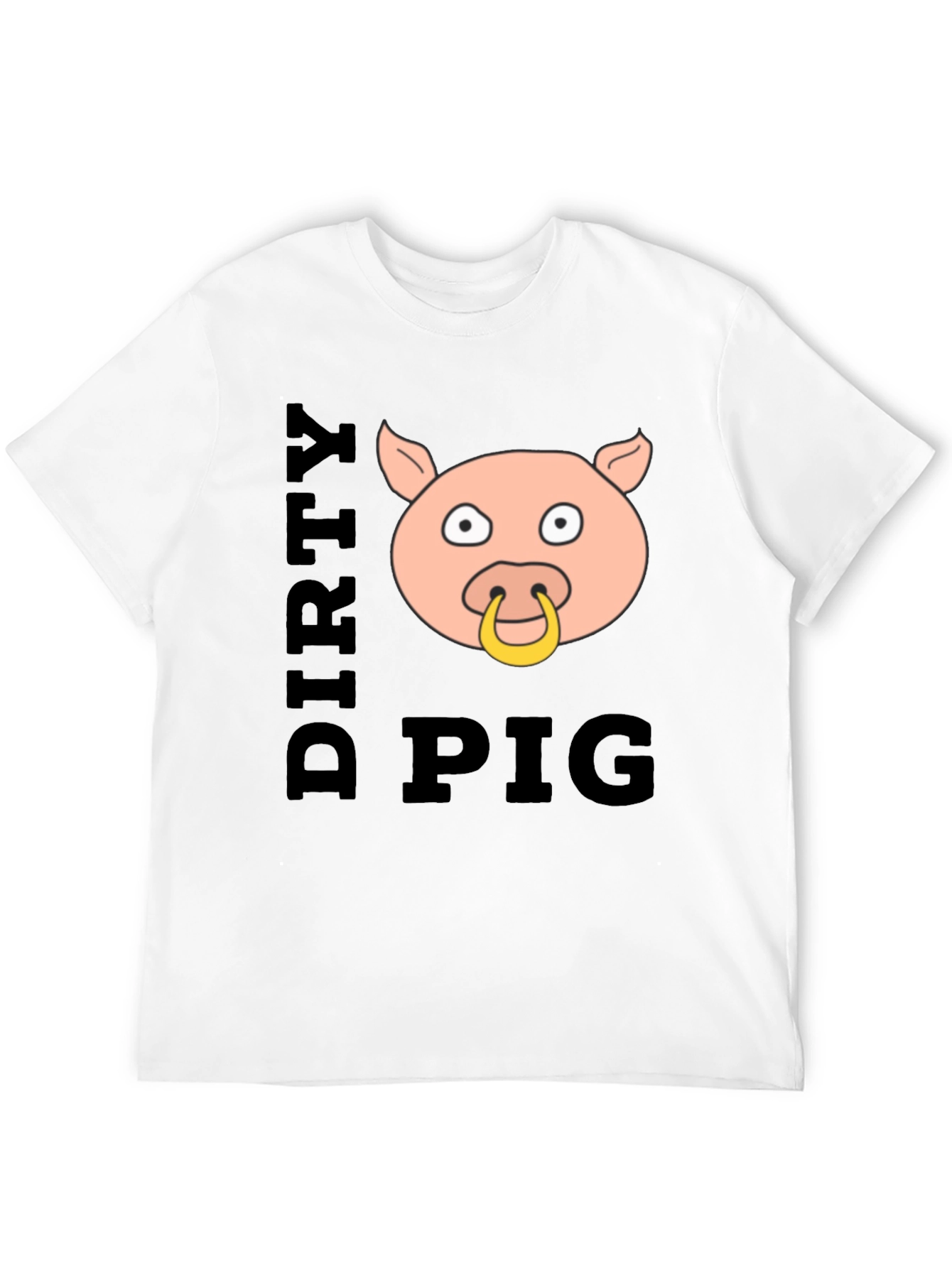 Dirty Pig Graphic T-Shirt - Black Cotton Tee