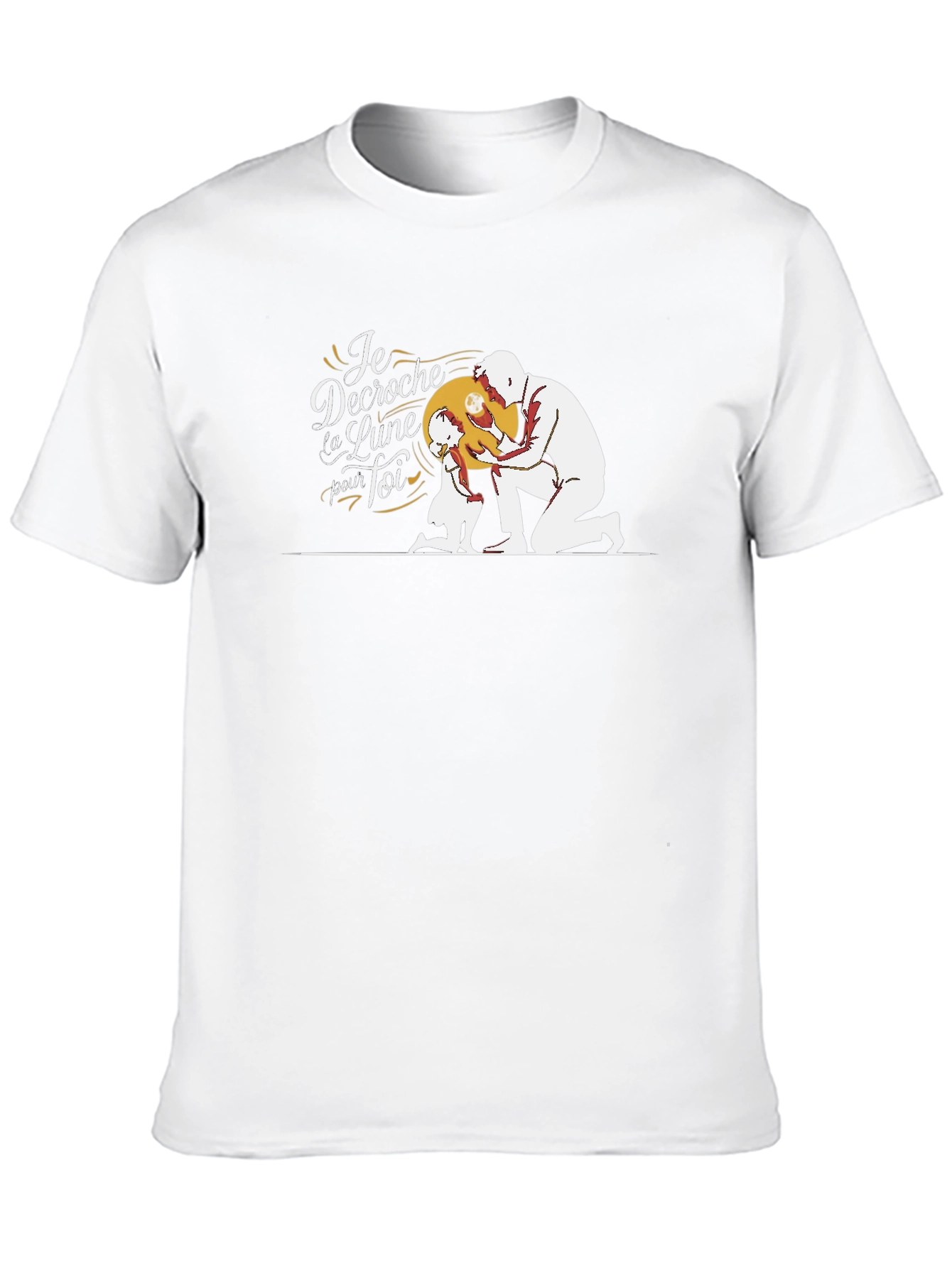 Dad & Daughter Moon Graphic T-Shirt