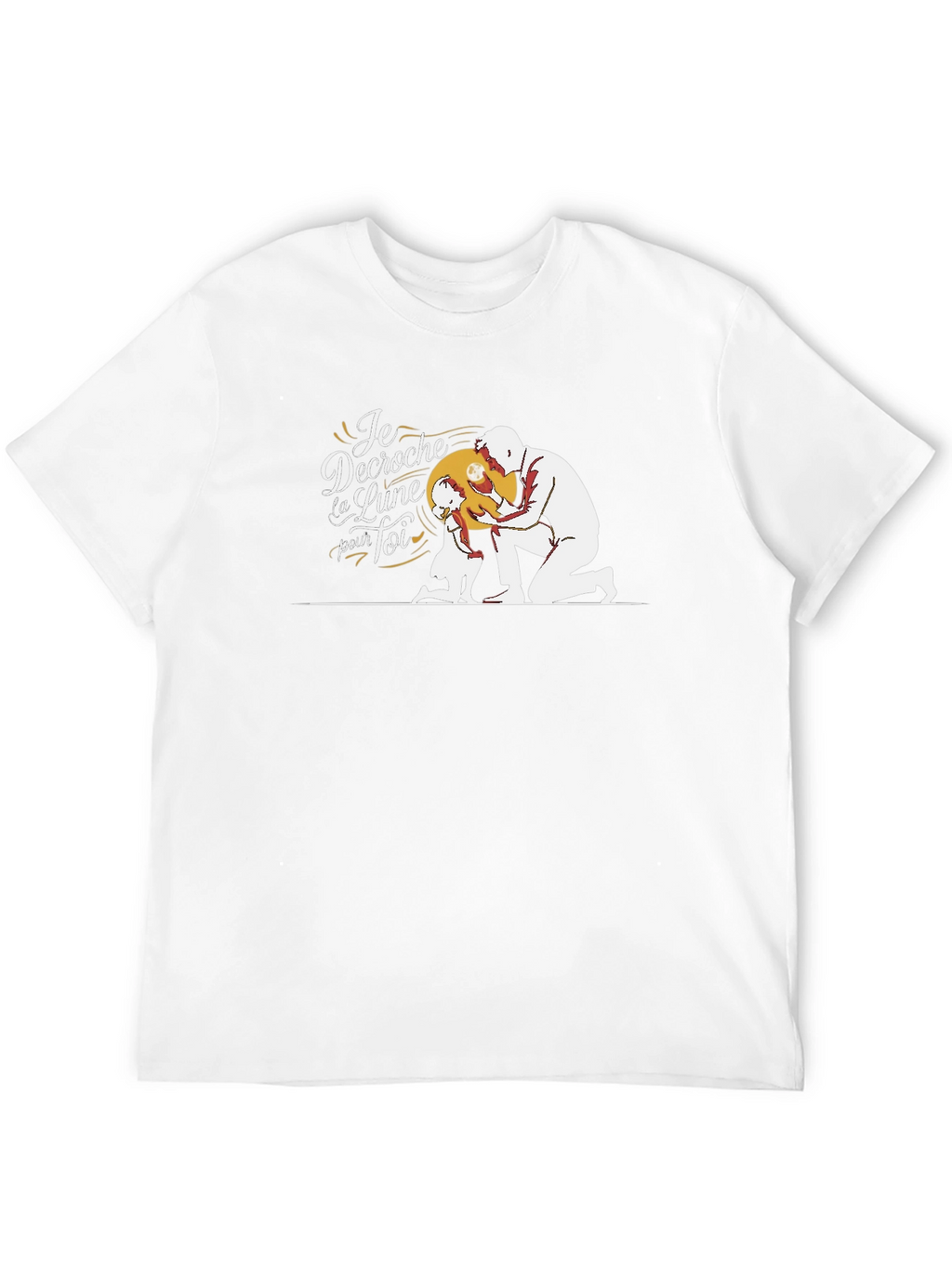 Dad & Daughter Moon Graphic T-Shirt