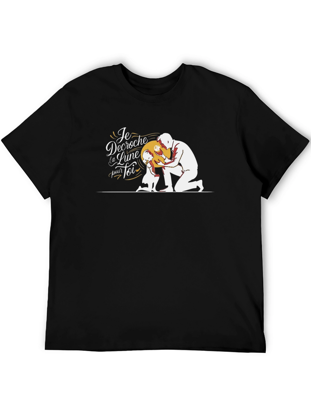 Dad & Daughter Moon Graphic T-Shirt