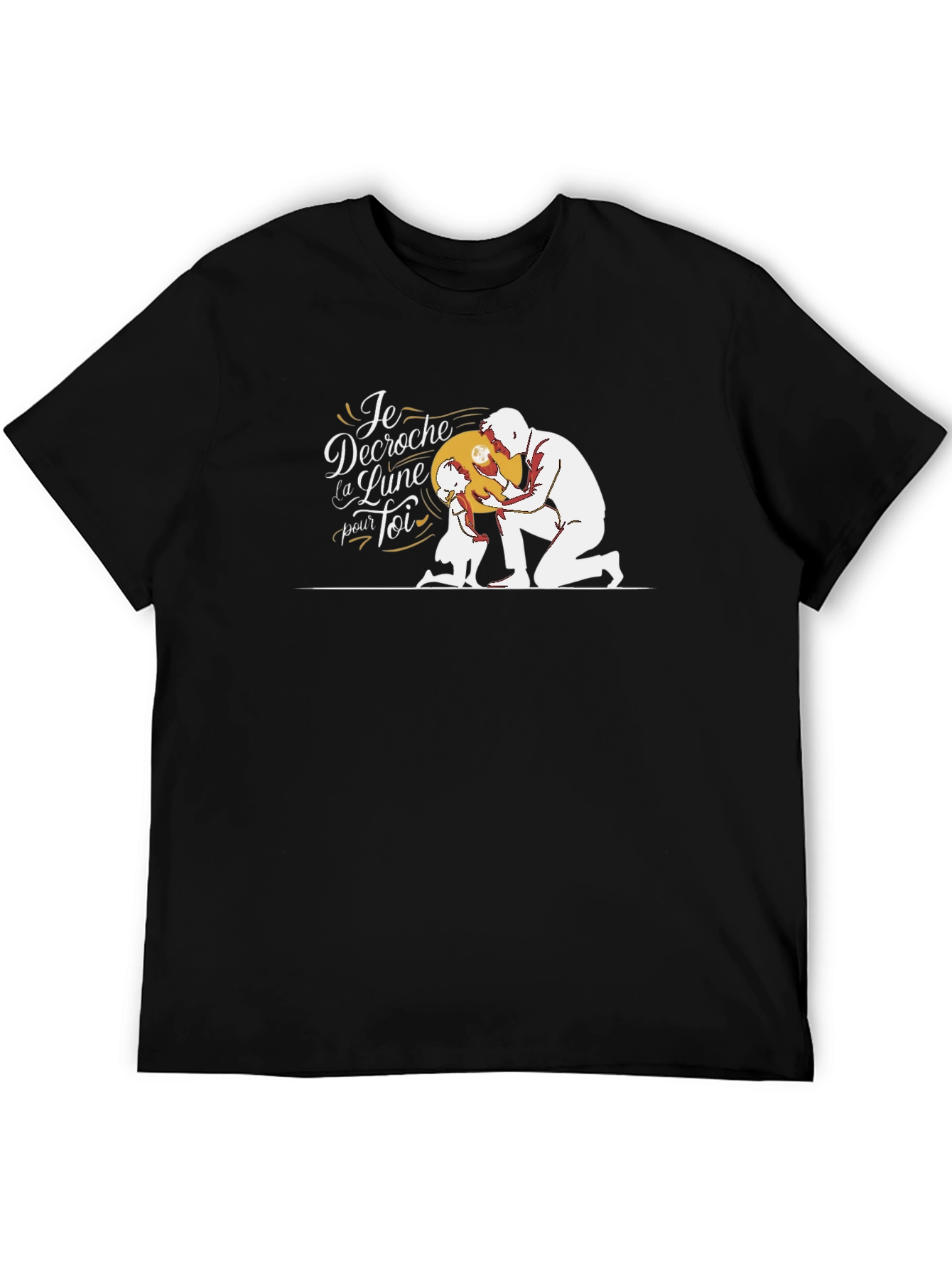 Dad & Daughter Moon Graphic T-Shirt