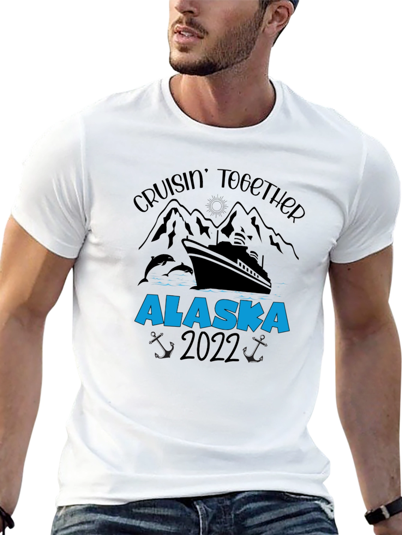 Alaska Cruise 2022 Black Graphic T-Shirt