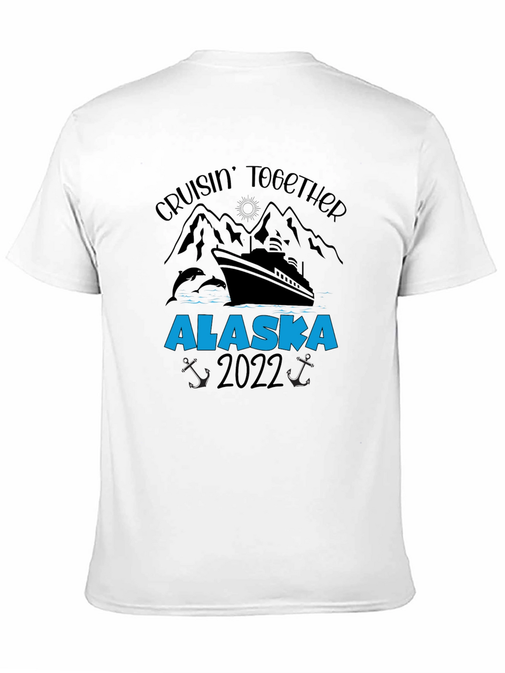 Alaska Cruise 2022 Black Graphic T-Shirt