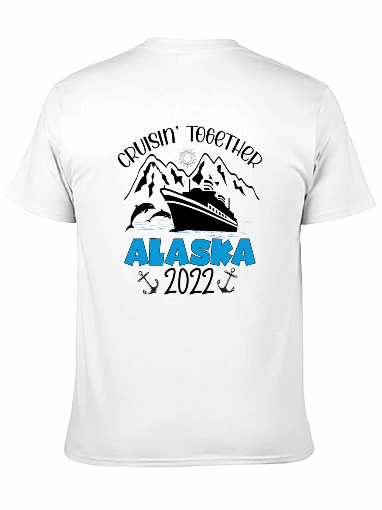 Alaska Cruise 2022 Black Graphic T-Shirt