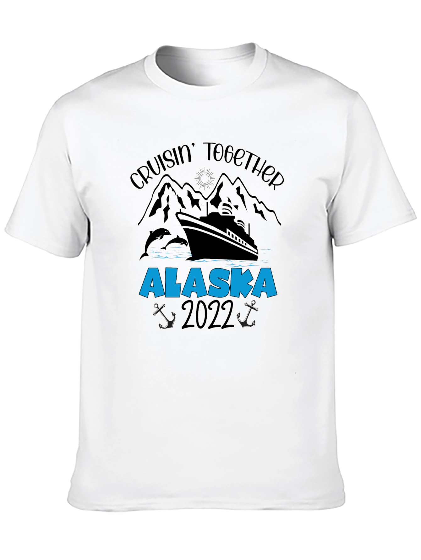 Alaska Cruise 2022 Black Graphic T-Shirt