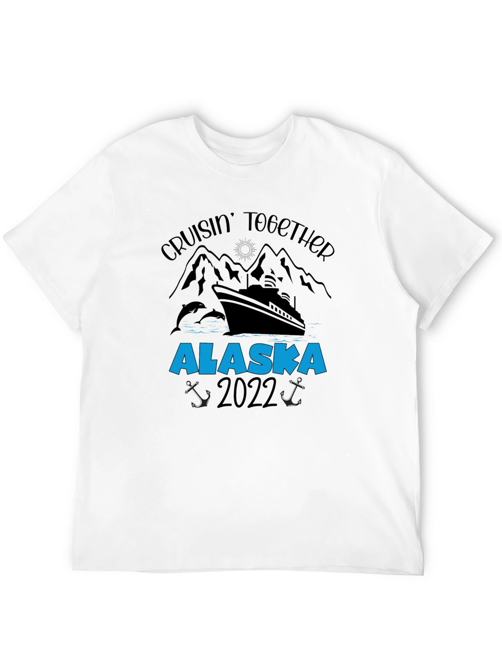 Alaska Cruise 2022 Black Graphic T-Shirt