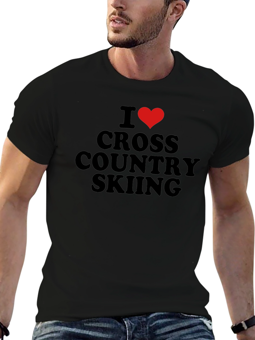 I Love Cross Country Skiing T-Shirt