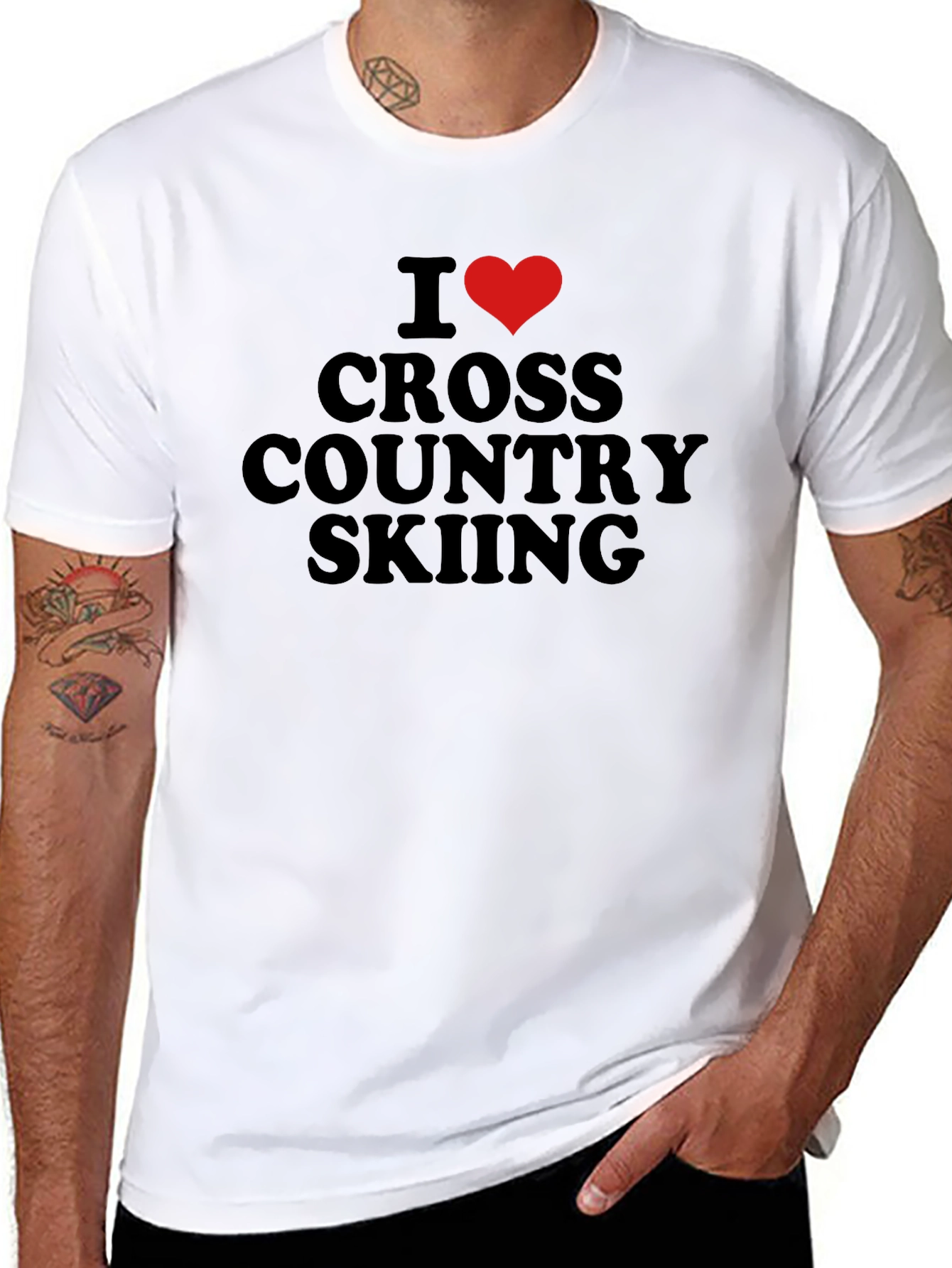 I Love Cross Country Skiing T-Shirt